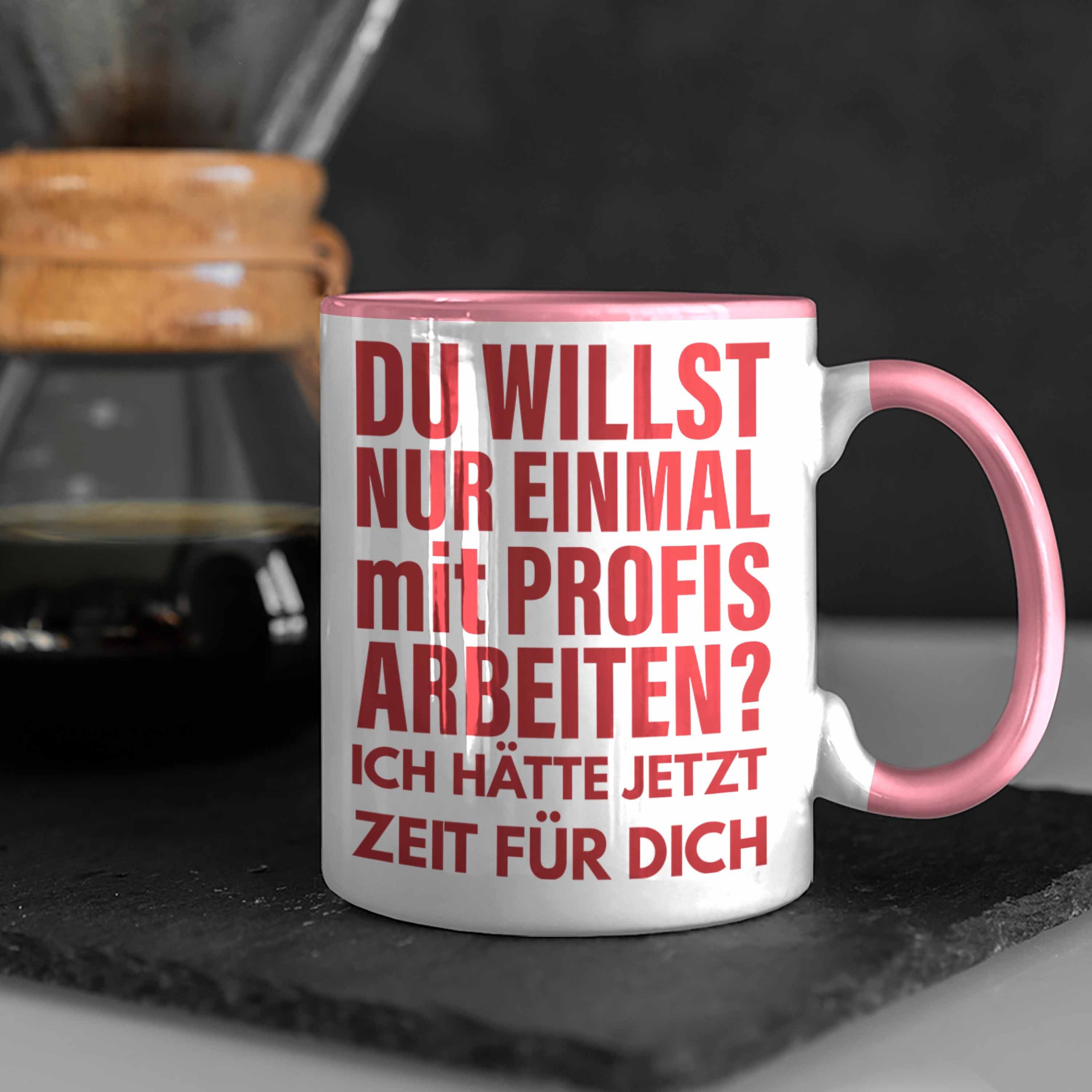 Kaffeetasse Tasse Kollegin Einmal - Nur Trendation Geschenkidee Trendation Profis Rosa Bürotasse Kollege Spruch Mit Lustige