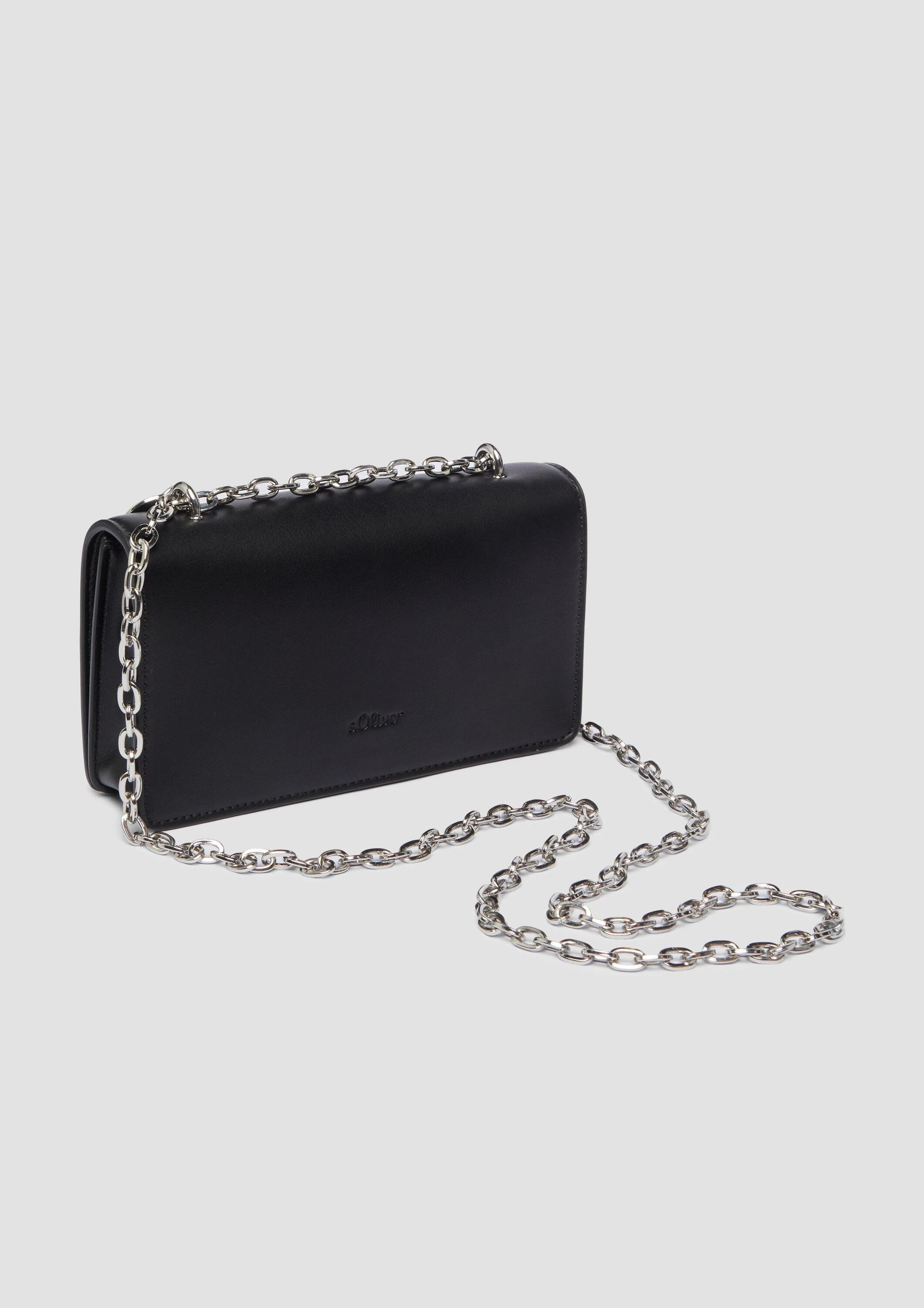 s.Oliver Umhängetasche Tasche, Crossbody-Bag in Leder-Optik mit Kettenriemen