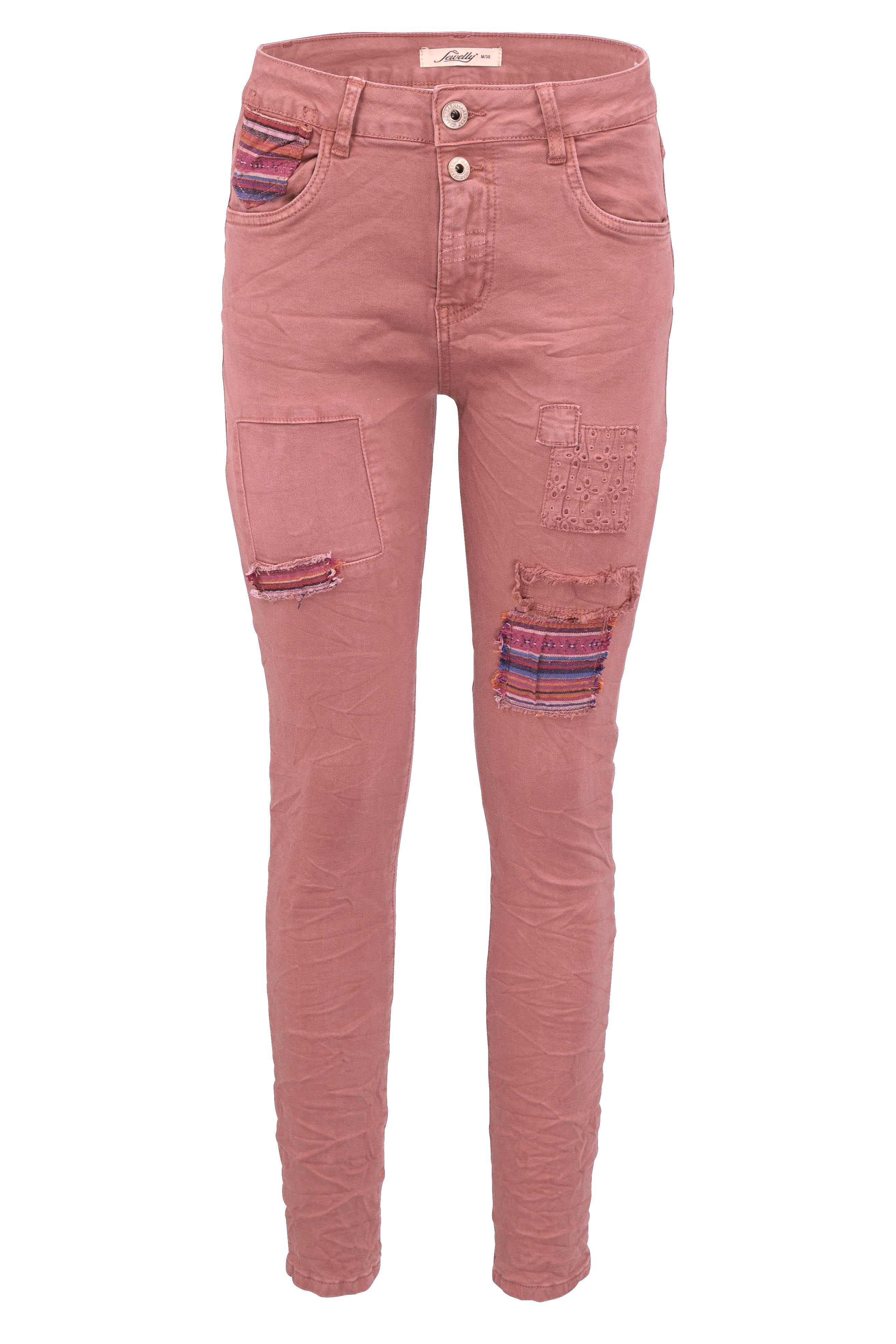 Jewelly Regular-fit-Jeans Stretch Boyfriend Jeans - günstig online kaufen