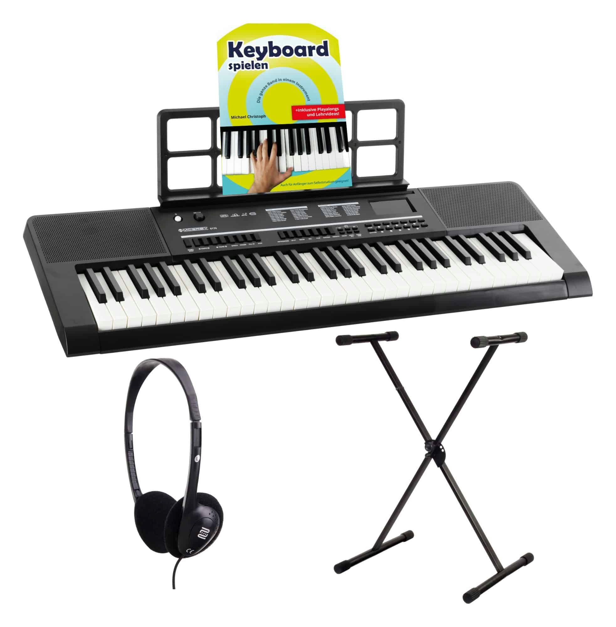 Home-Keyboard 6170 Akku-Keyboard - 61 Tasten-Keyboard mit integriertem Akku