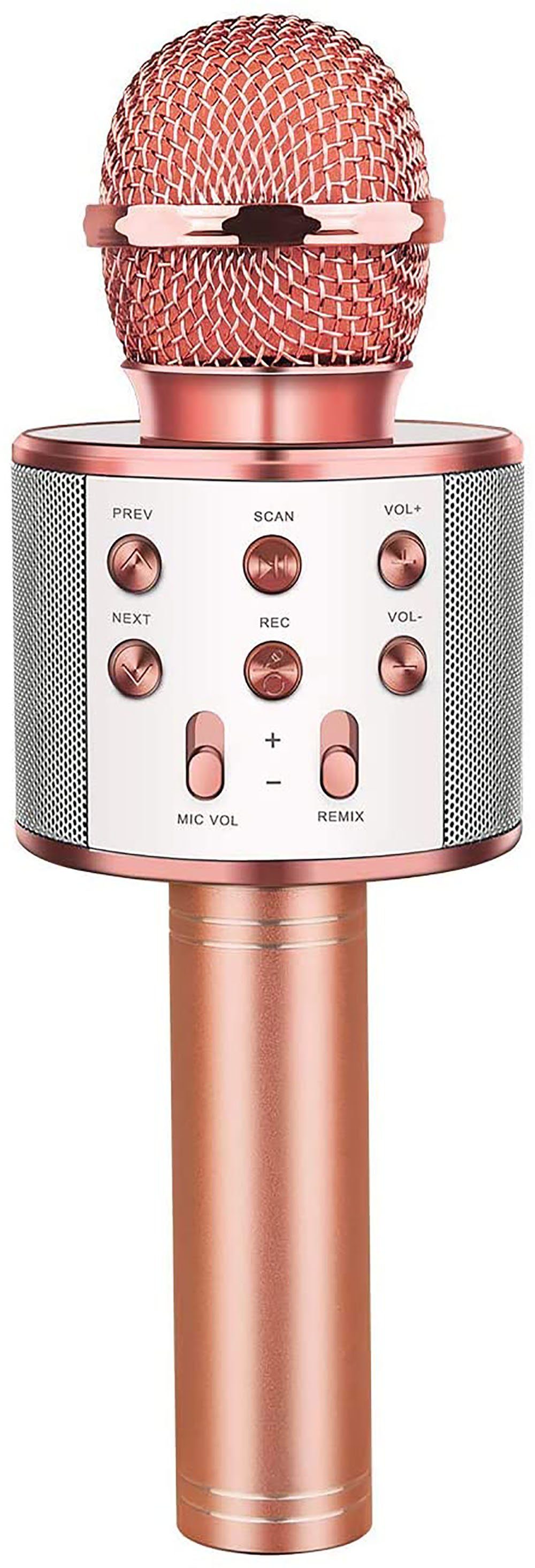 Tragbares KTV Lautsprecher Recorder für Smartphone PC Drahtloses Bluetooth Mikrofon für Kinder Mädchen Spielzeug Geschenke 4 5 6 7 8 9 10 11 12 Jahre Fede Karaoke Mikrofon 
