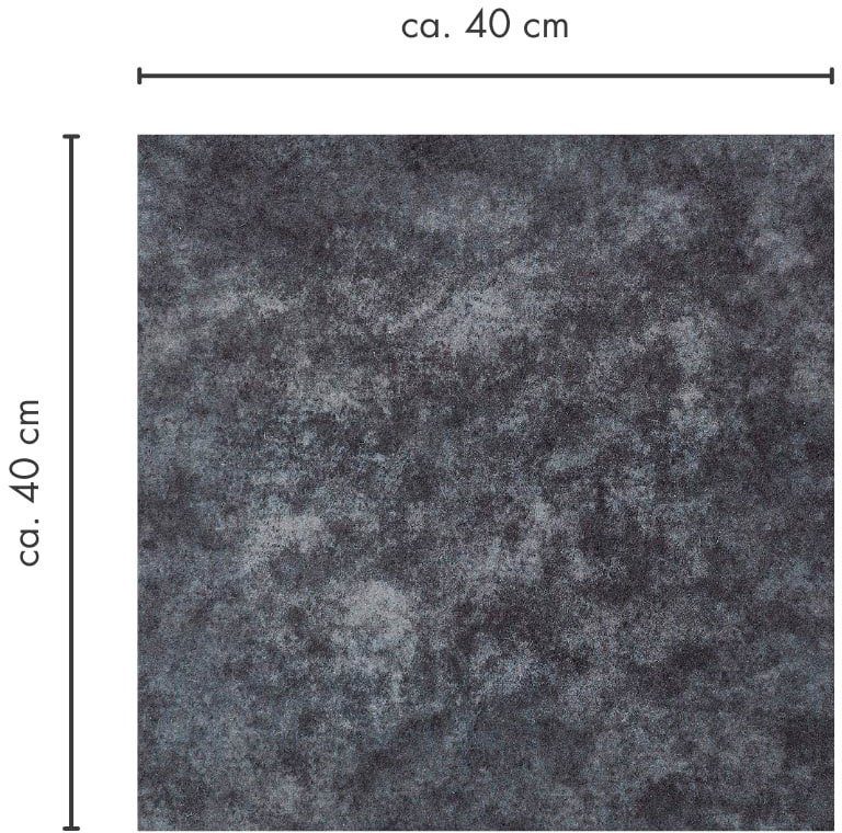 Teppichfliese Colmar Nadelfilz, 25 Höhe: quadratisch, mm, robust dunkelgrau 4 40x40 strapazierfähig, Stück Andiamo, (4 selbstklebend, cm, & qm)