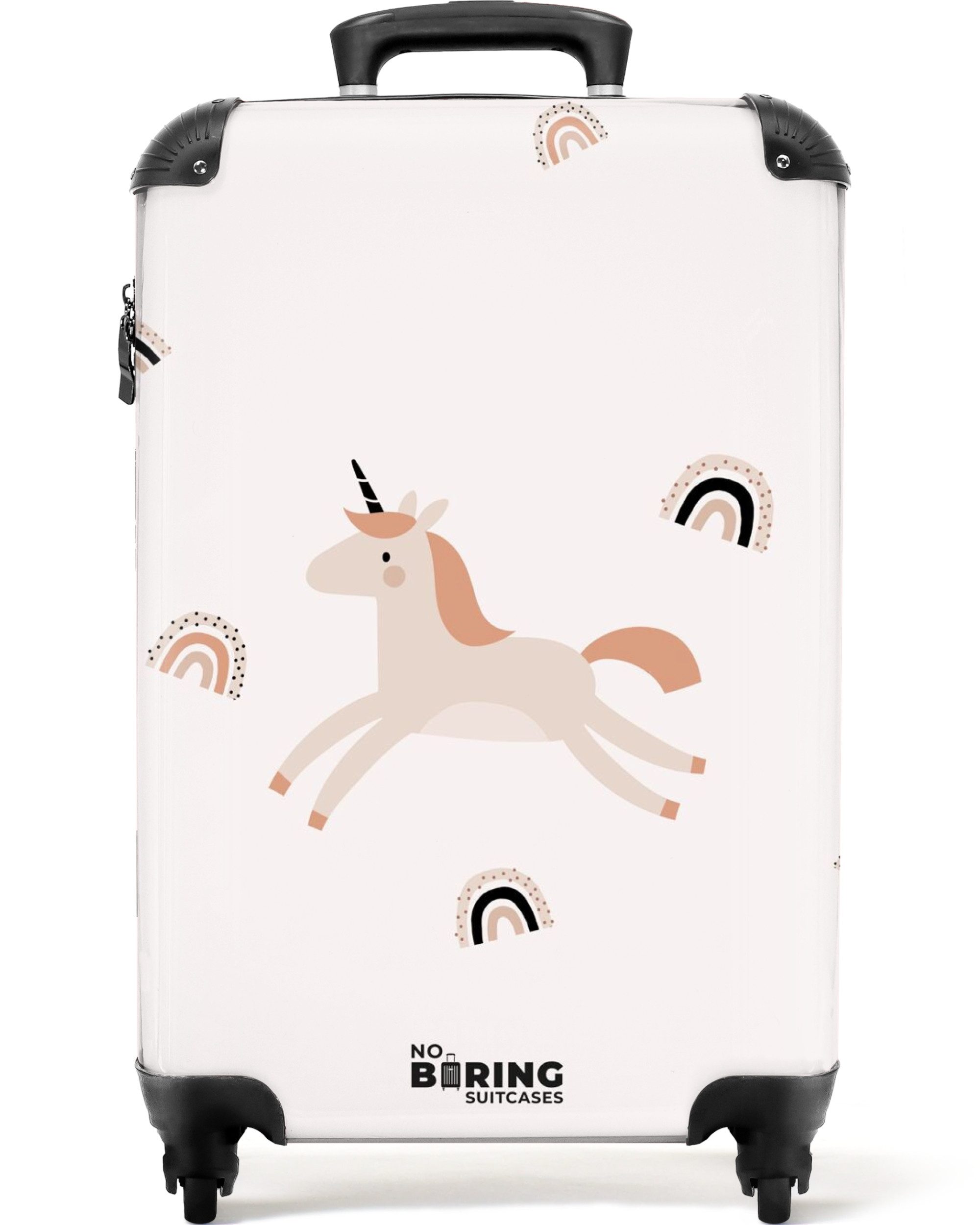 Kinderkoffer Einhorn - Regenbogen - Muster - Mädchen - Design 55x35x20cm