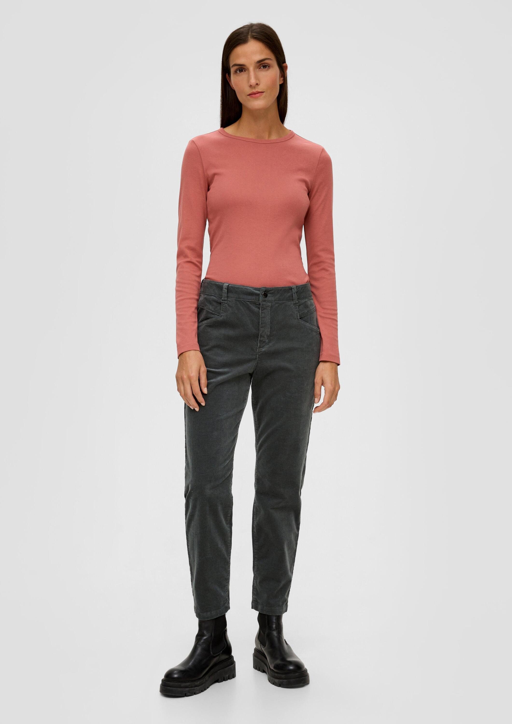 s.Oliver Chinos Hose Relaxed: Hose aus Feincord günstig online kaufen