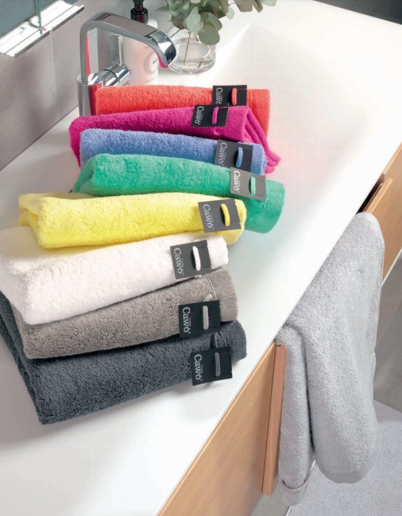 Cawö Handtuch »Cawö Lifestyle Waschhandschuh Gästetuch Handtuch Duschtuch,  Fb.133 (navy)«, Baumwolle (1-St), rechteckig