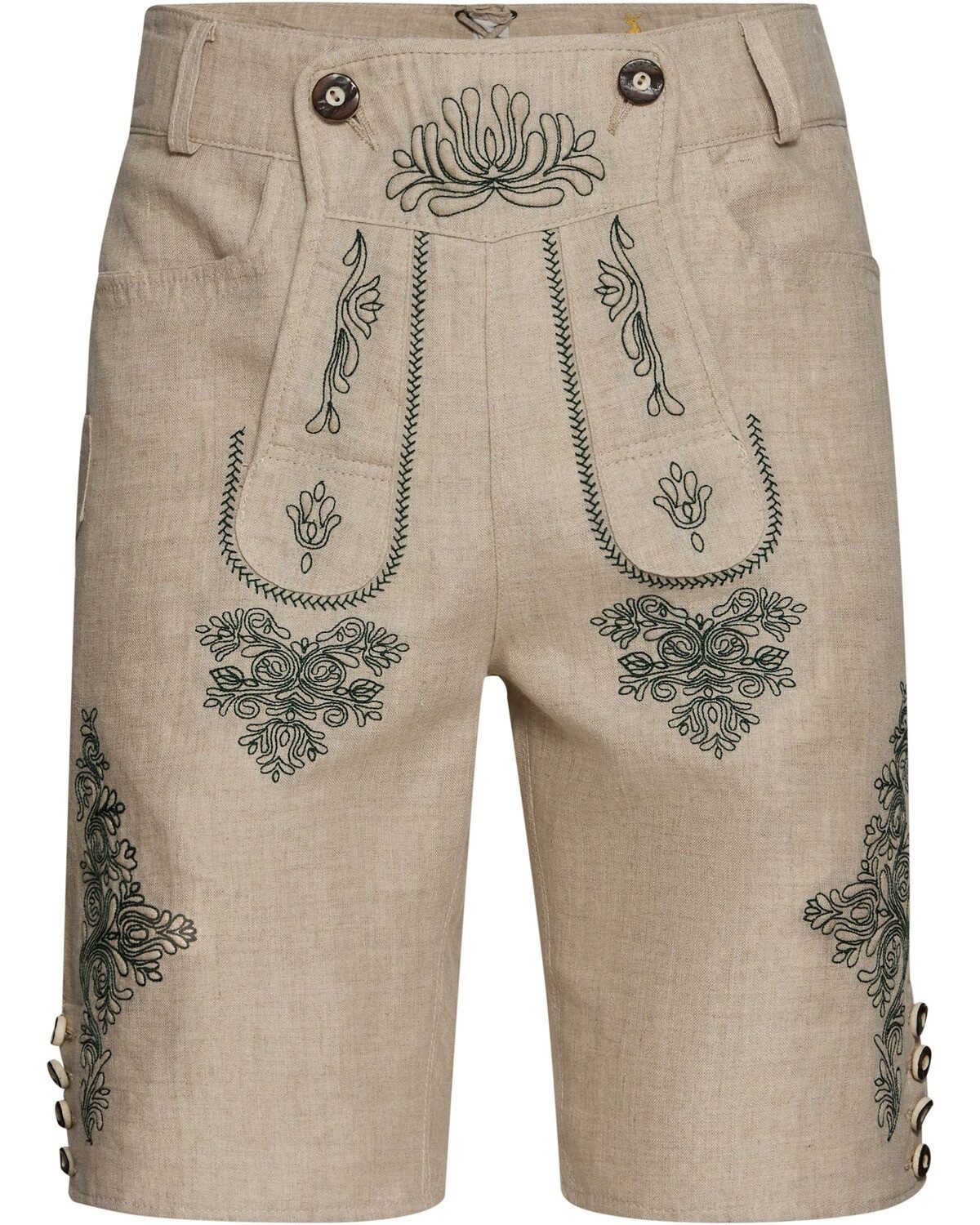 Almsach Trachtenhose Kurze Leinen-Trachtenhose