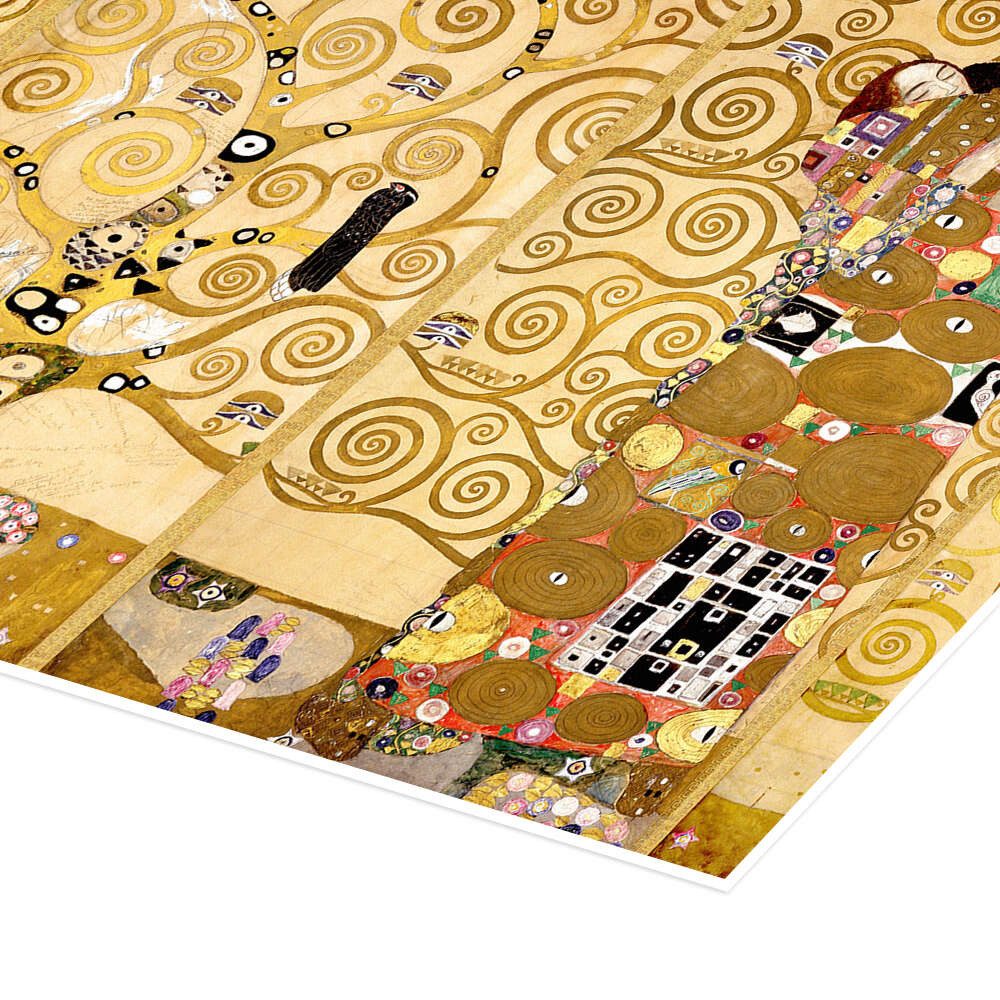 Posterlounge Wandbild Der Lebensbaum (komplett), Gustav Klimt, erhältlich als Poster, Leinwandbild, Wandsticker oder Acrylglasbild