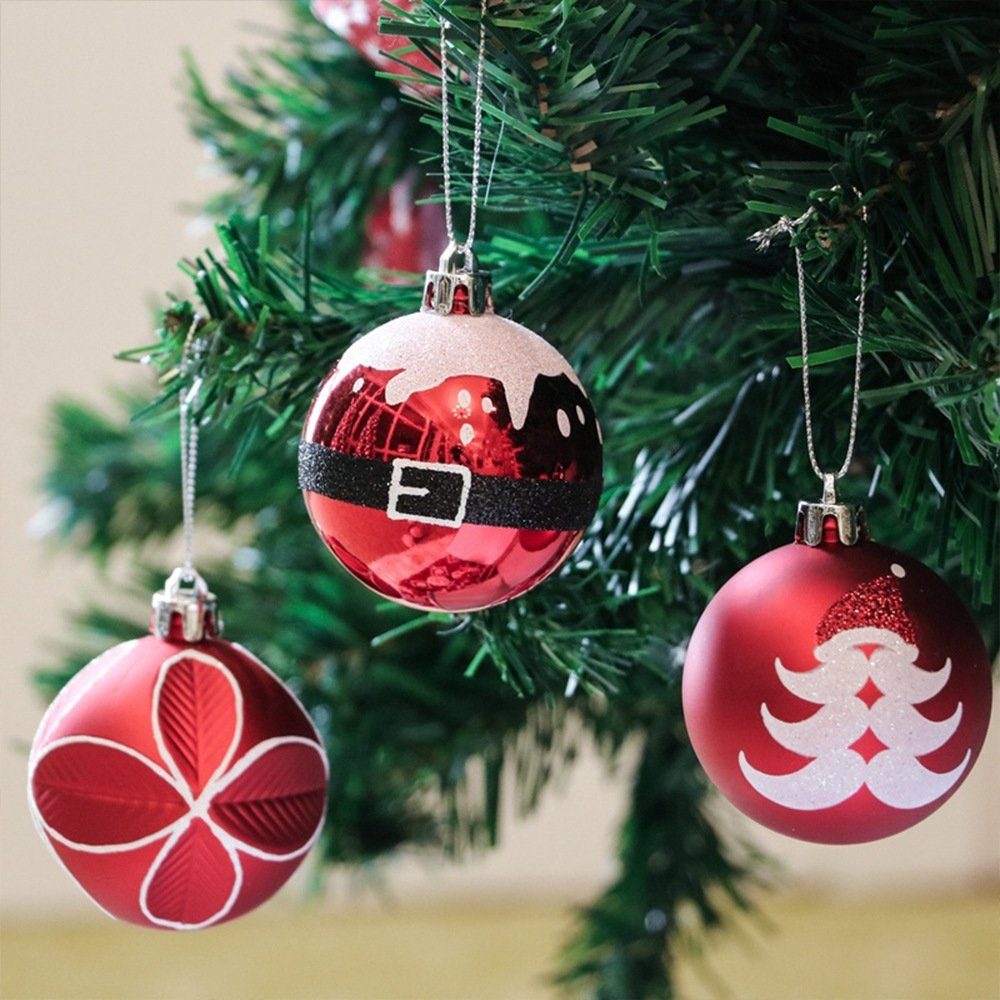 Christbaumschmuck Rouemi Anhängsel kleine (9St),Weihnachtskugelset,dekorative Weihnachtsbaumkugel