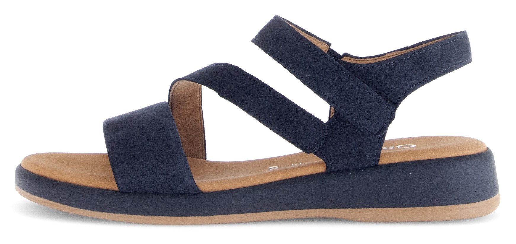 Gabor RHODOS Riemchensandale, Sommerschuh, Sandalette, Keilabsatz, in Bequemweite G (weit)