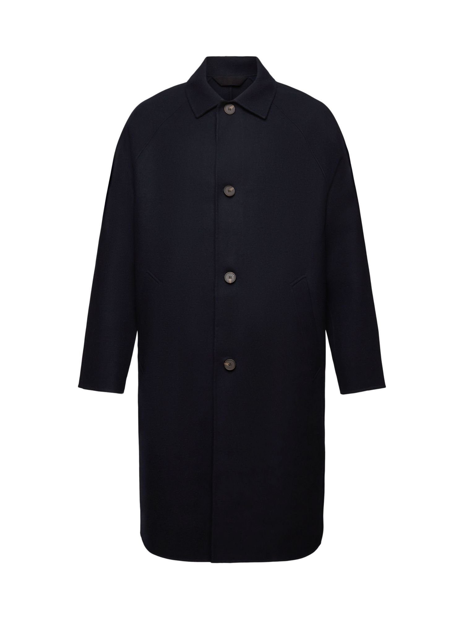 Esprit Collection Langmantel Mac Coat aus Wolle NAVY