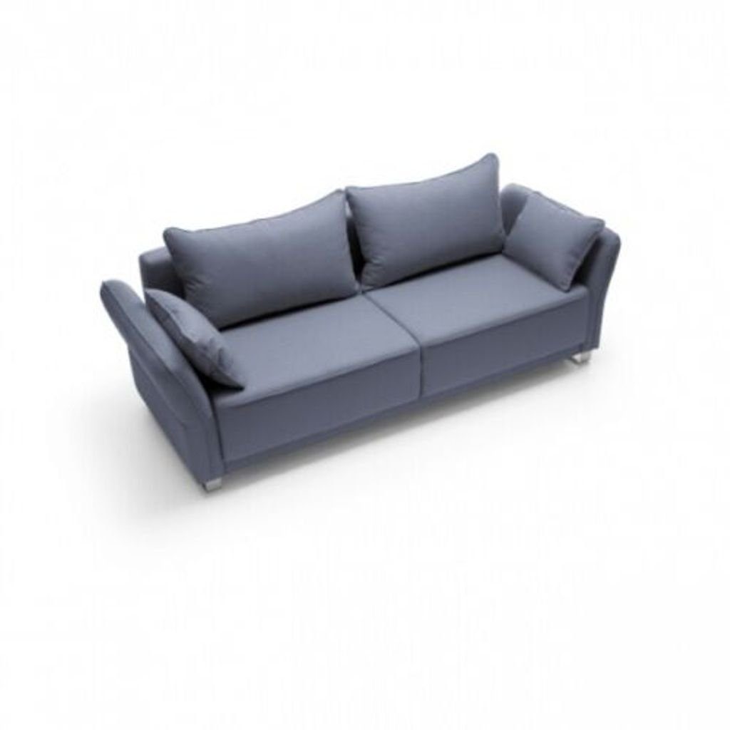 JVmoebel 3-Sitzer Schlafcouch Schlafsofa Bettfunktion 3 Sitzer Büro Wohnzimmer Couch, Mit Bettfunktion Blau