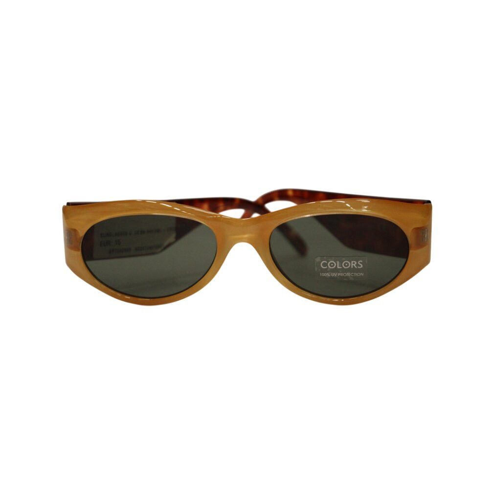 United Colors of Benetton Sonnenbrille Vereinigte Farben der Sonnenbrille Creme Oval Unisex