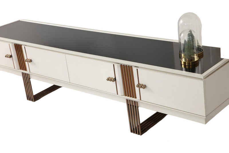 JVmoebel Sideboard Luxus Sideboard mit Regal stilvoll Beige Kommode Modern Möbel Design (1 St., 1x Sideboard), Made in Europa