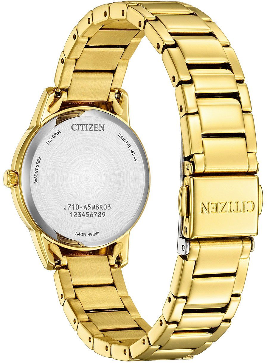 Citizen Solaruhr FE1242-78D, Armbanduhr, Damenuhr, Edelstahlarmband, Datum