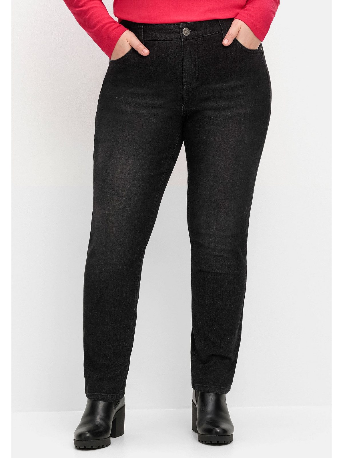 Sheego Stretch-Jeans Große Größen PIA, aus elastischem Denim