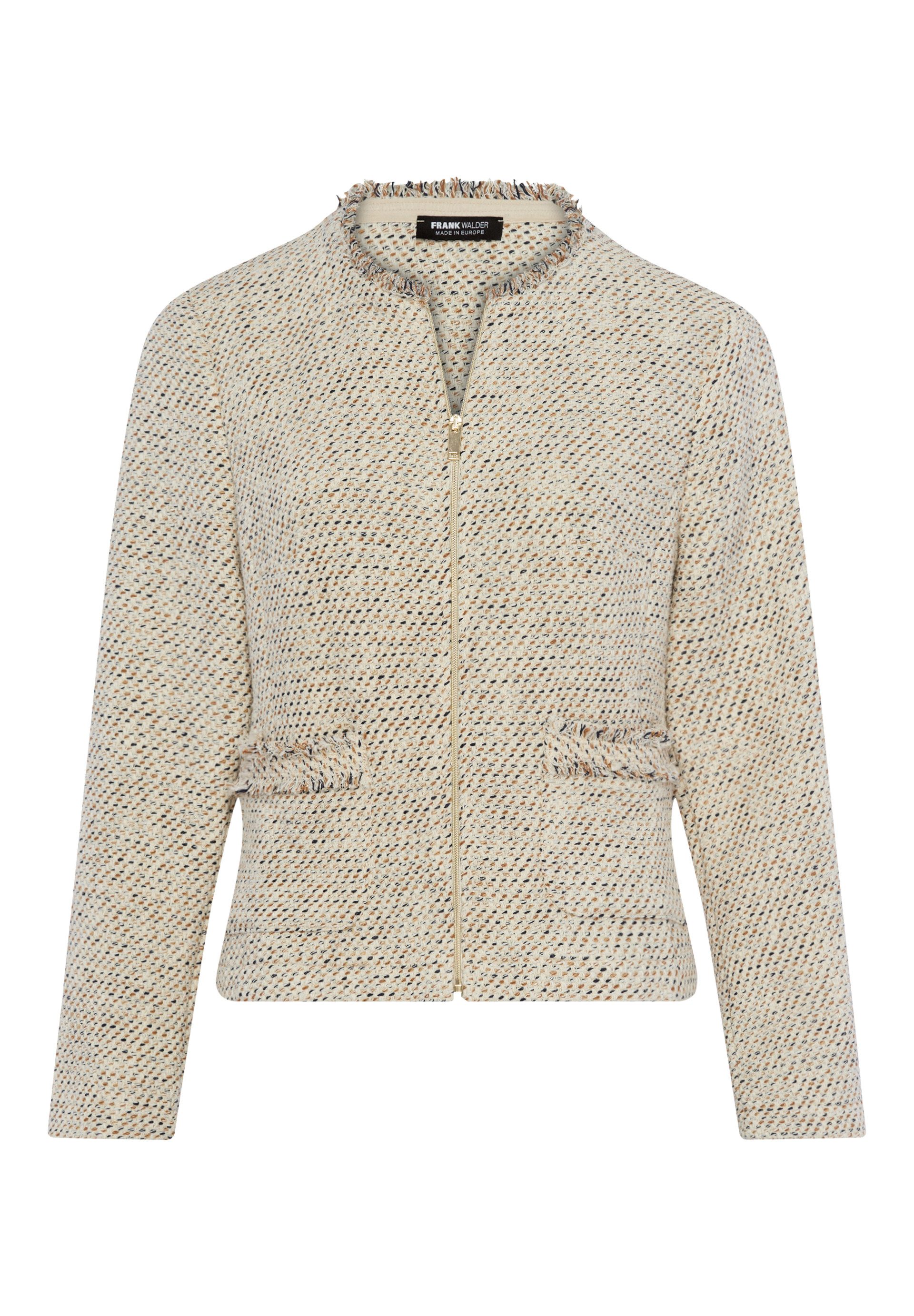 FRANK WALDER Jackenblazer mit Fransenbesatz