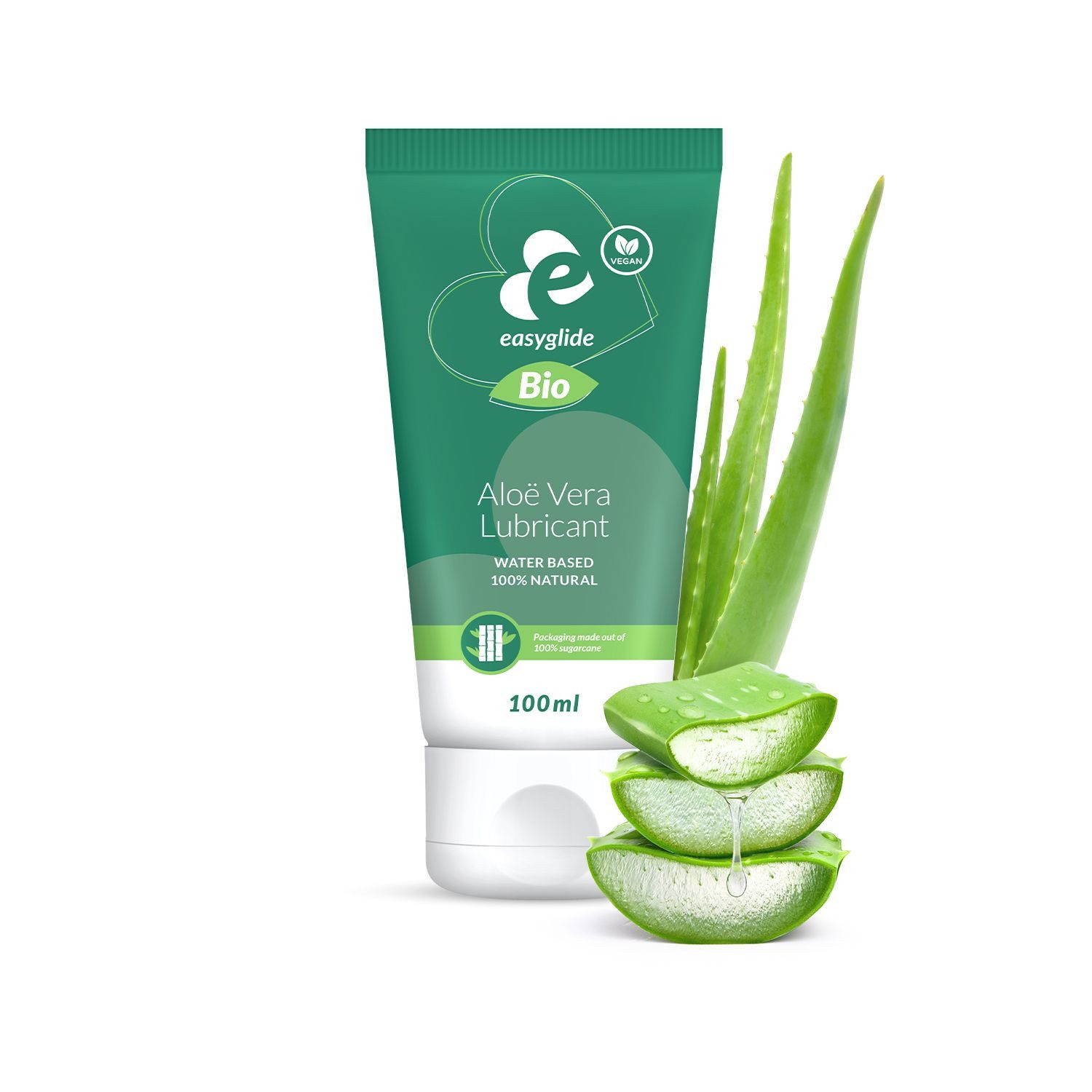 Gleitgel EasyGlide - Bio & Natur Wasserbasiertes Gleitmittel Aloe vera - 100 ml
