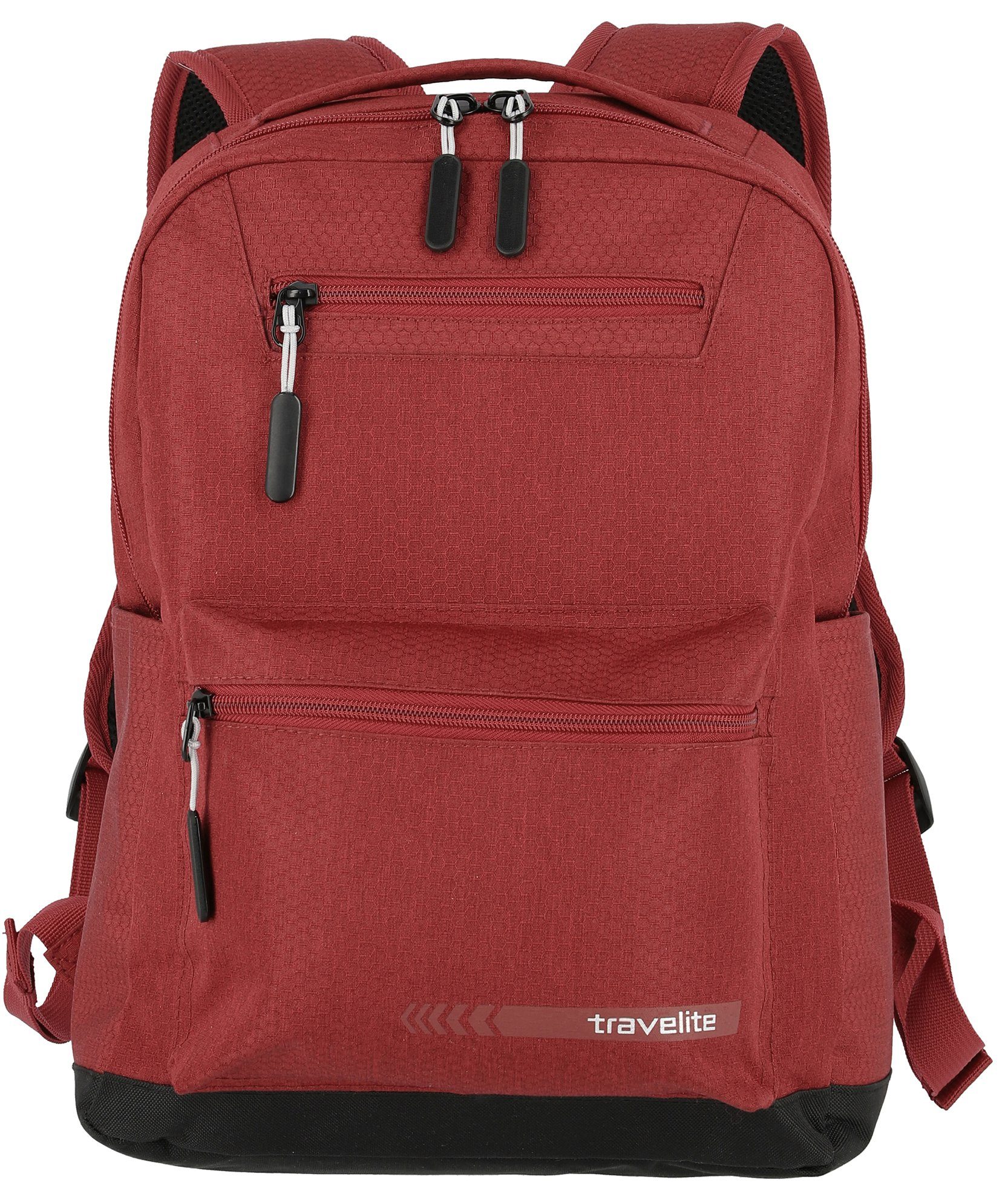 travelite Laptoprucksack Kick Off M,40 cm, rot, mit 13-Zoll Laptopfach