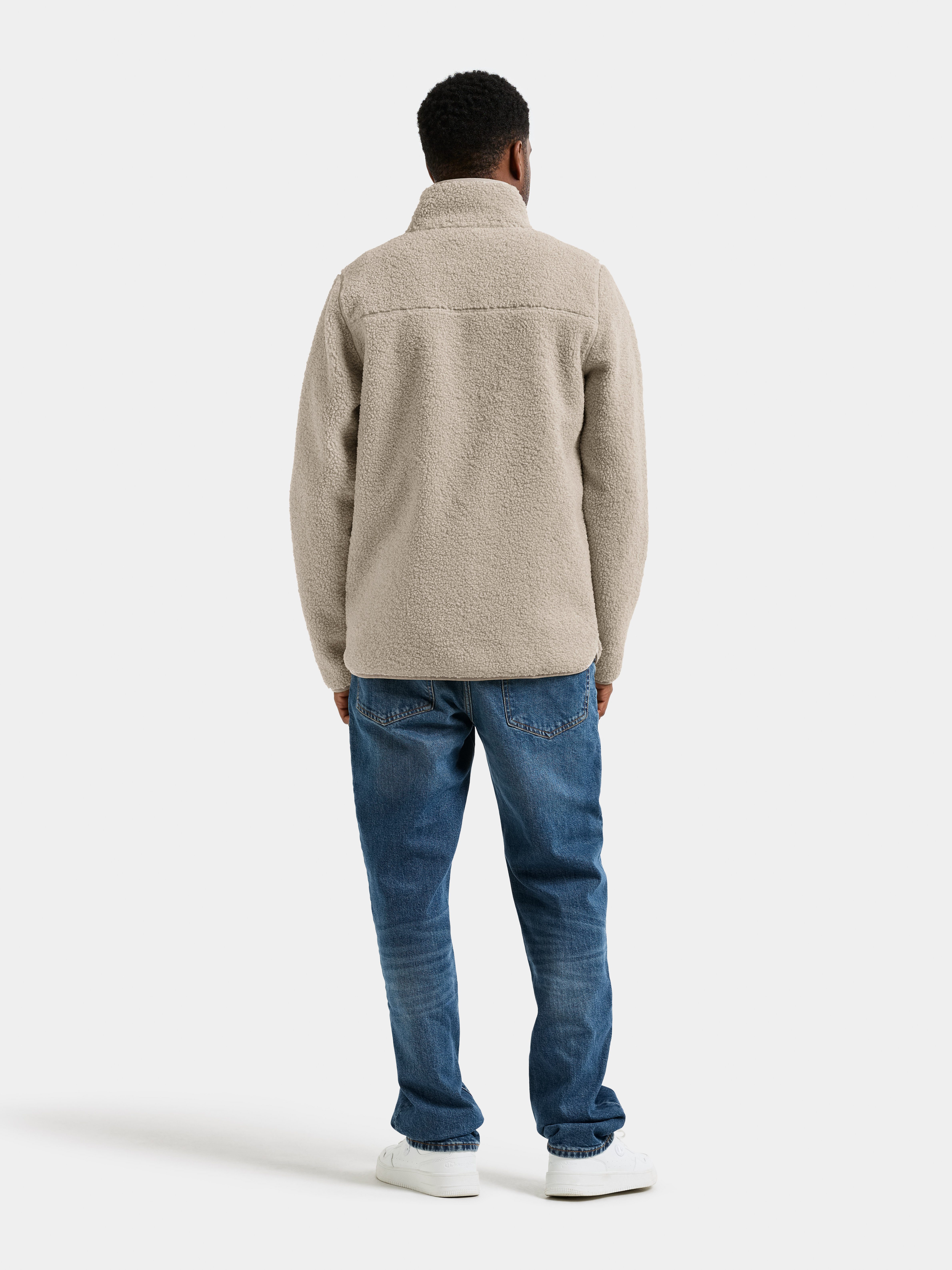 Didriksons Fleecejacke Herren Pile Teddy PETER mit Taschen