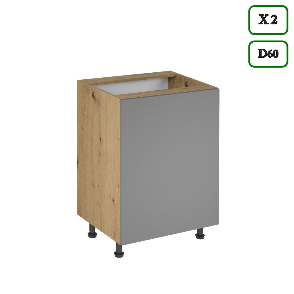 ROYAL24_MARKT Winkelküche K105-G330 - Langen - Praktisch durchdacht für Ihr Zuhause, (Komplett Set), Hochwertig - Modern - Exklusiv.