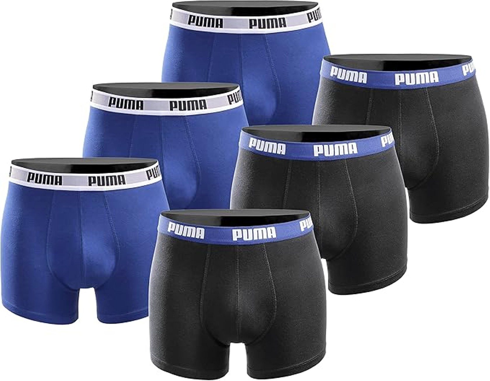 PUMA Boxershorts Herren Boxershorts Unterhosen (6er Pack) (6-er Pack)