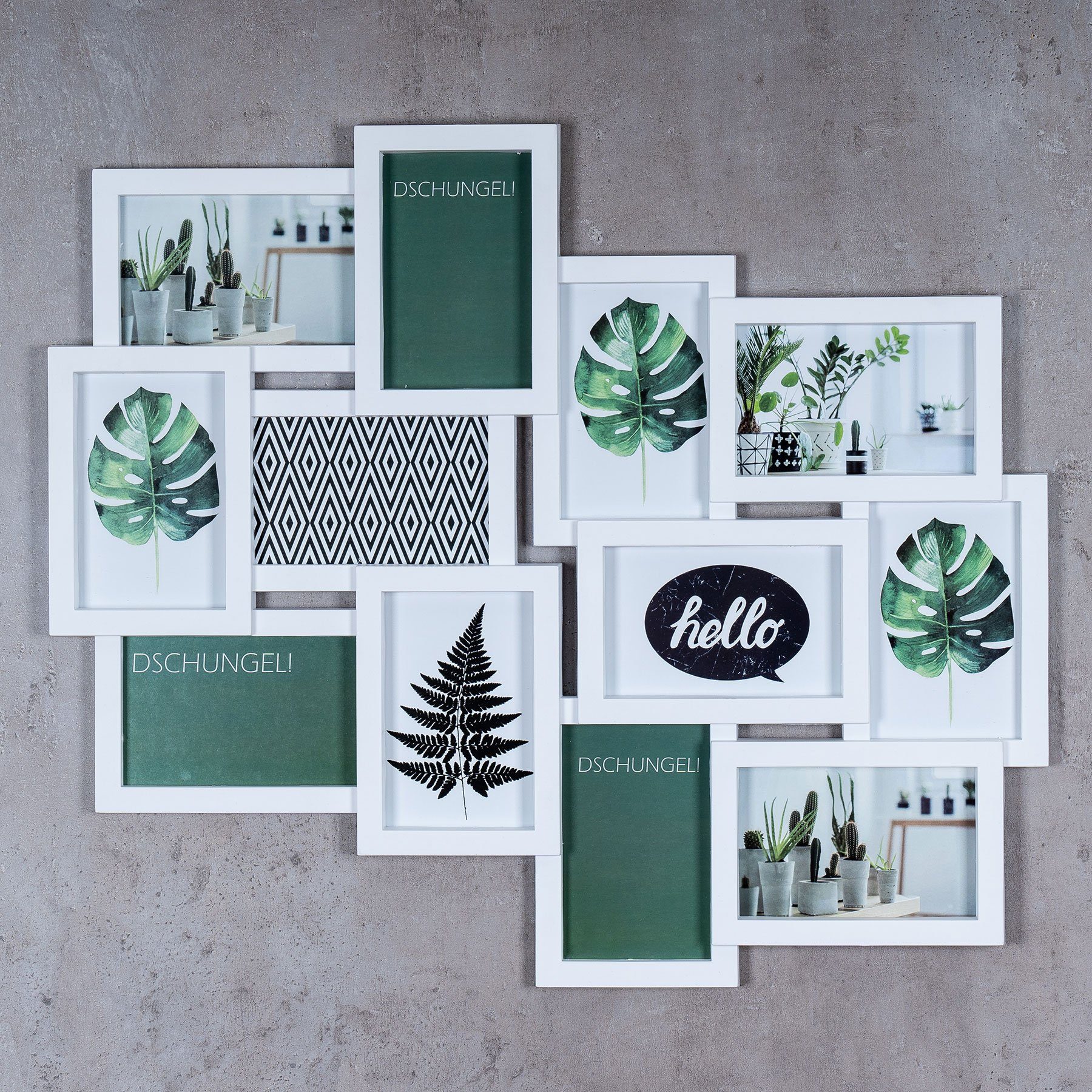 Levandeo® Bilderrahmen Collage, Bilderrahmen weiß 12 günstig online kaufen