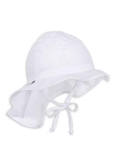 Sterntaler® Schirmmütze Flapper (1-St., Schirmmütze mit Bindeband, Babymütze Sommermütze Kinder) Mütze mit Nackenschutz und Größenregulierungsband