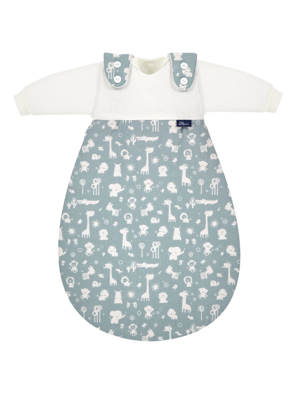 Alvi® Babyschlafsack Baby-Mäxchen 3-teilig Baumwolle (3 tlg., 1x Außensack, 2x Innensack), TOG Wert: 2.5