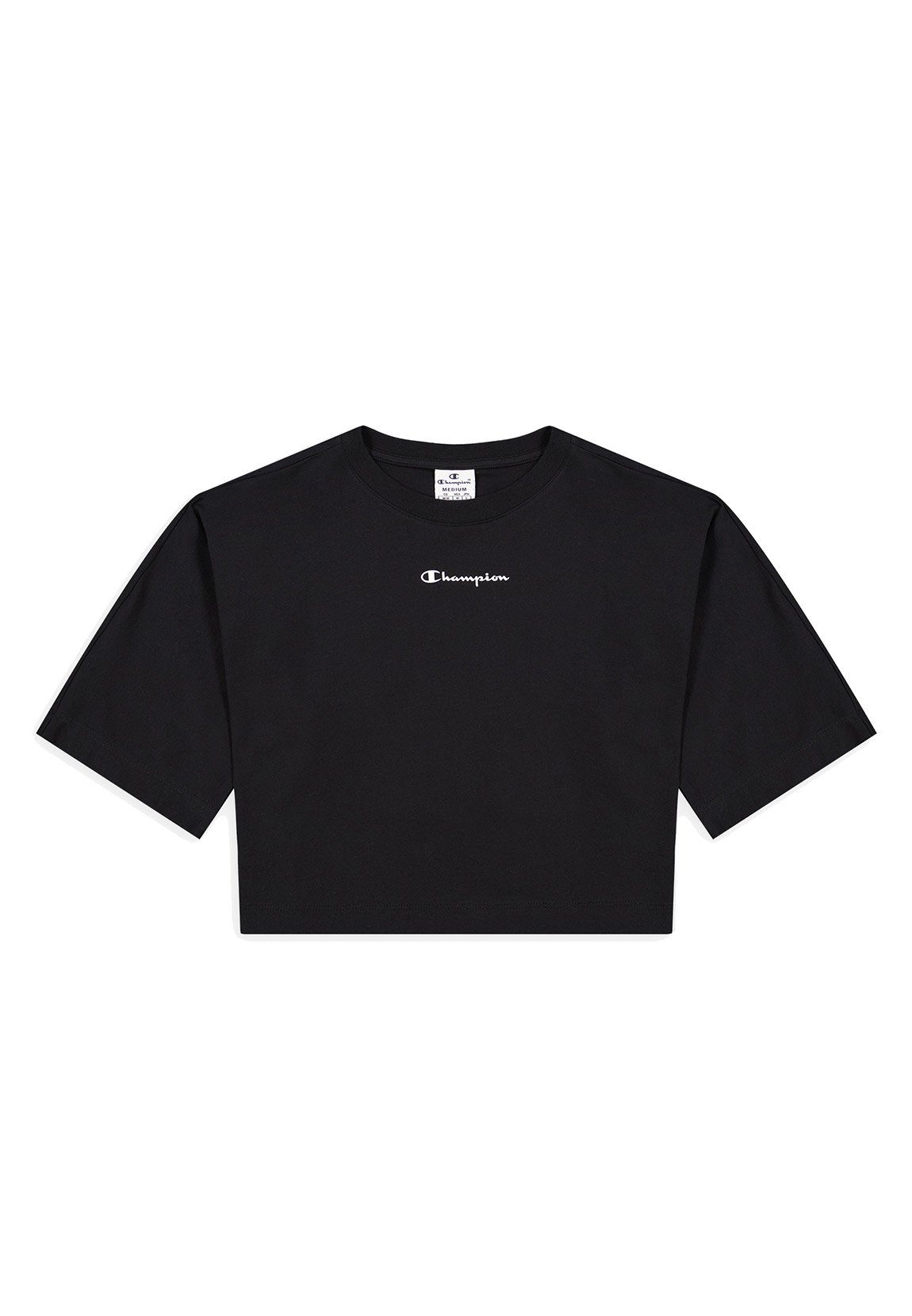 Champion T-Shirt Champion Damen T-Shirt 114887 KK001 NBK Schwarz