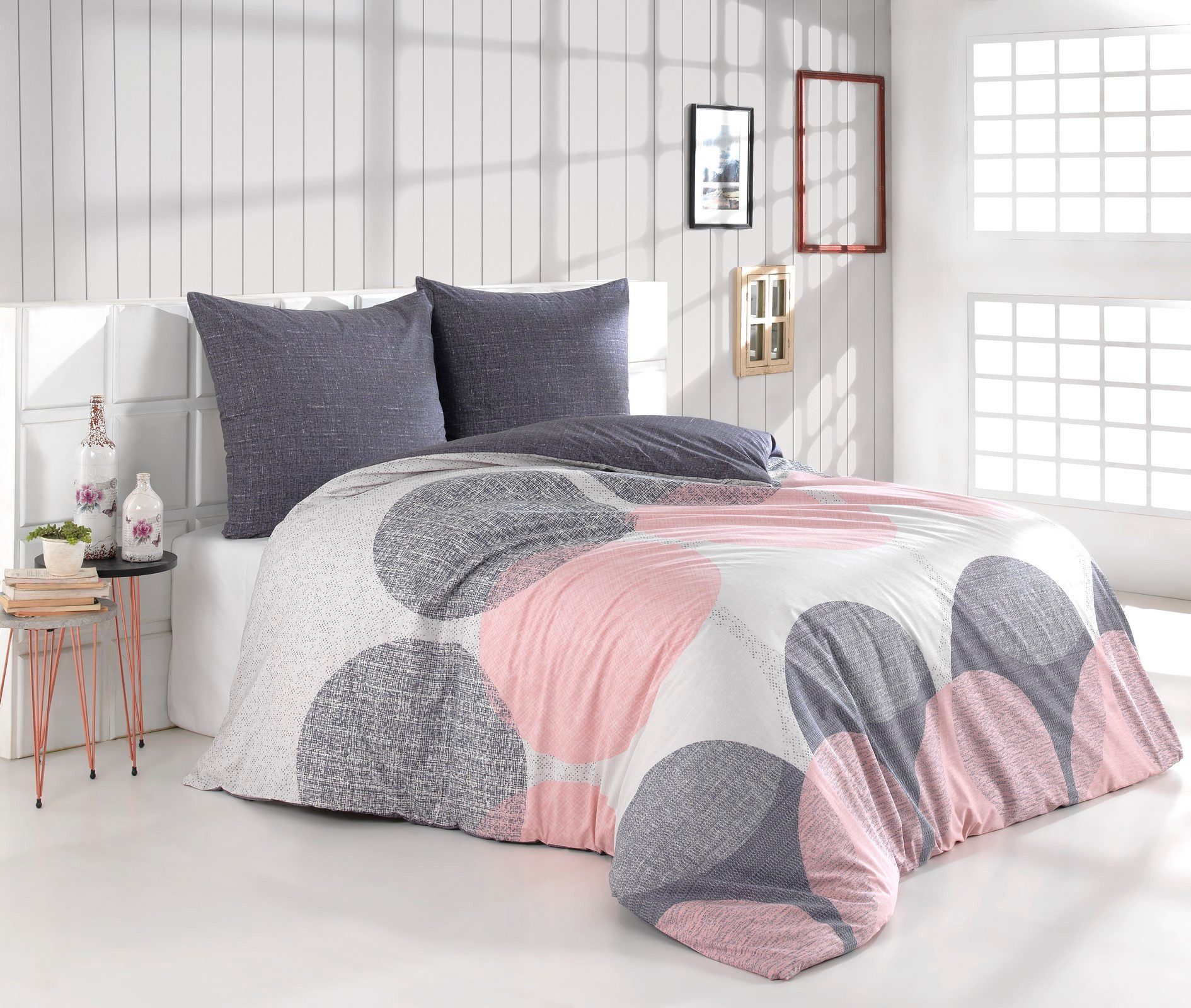 Visaggio Bettwäsche 100% Baumwolle in 6 Größen Bettbezug Set, Renforcé, 3 t günstig online kaufen