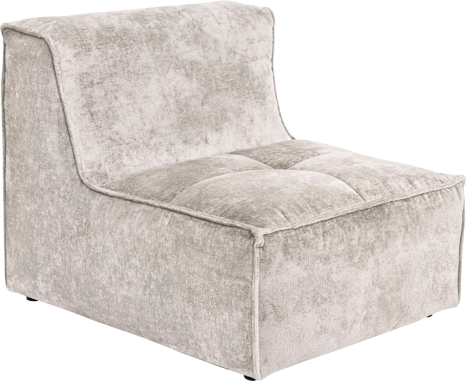 verwendbar, Zusammenstellung Sofa-Mittelelement für Monolid oder individuelle St), beige RAUM.ID (1 Modul separat als