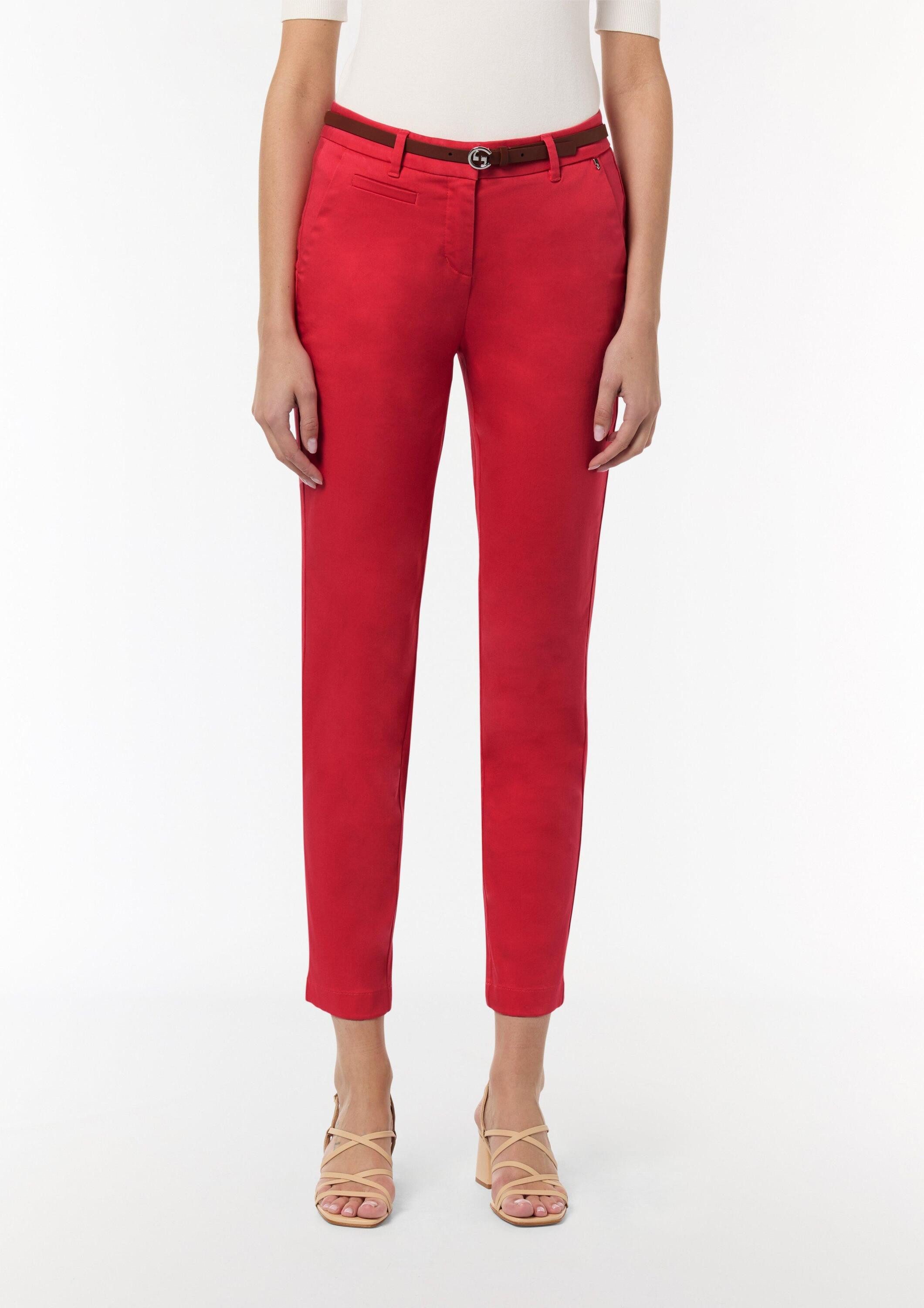 comma 7/8-Hose Hose Chino mit integriertem Gürtel