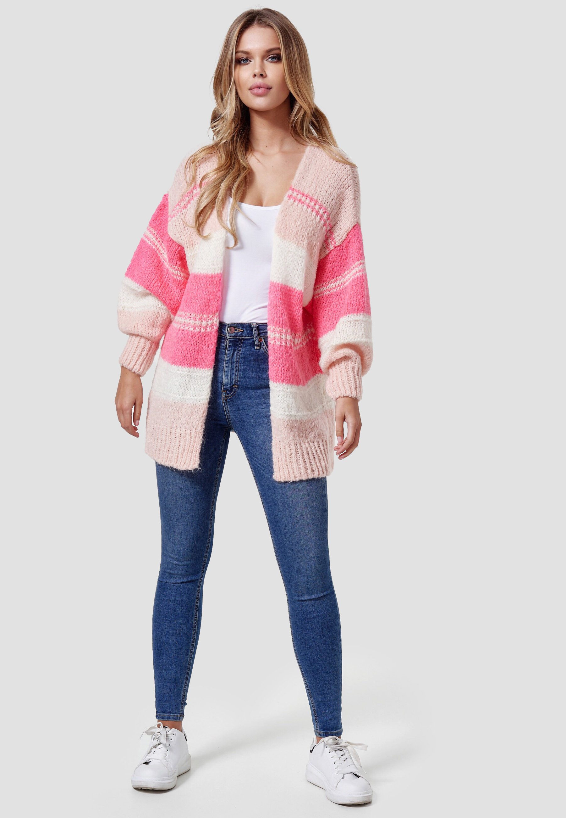 Decay Strickjacke 3156 (1-tlg) Unifarbe günstig online kaufen