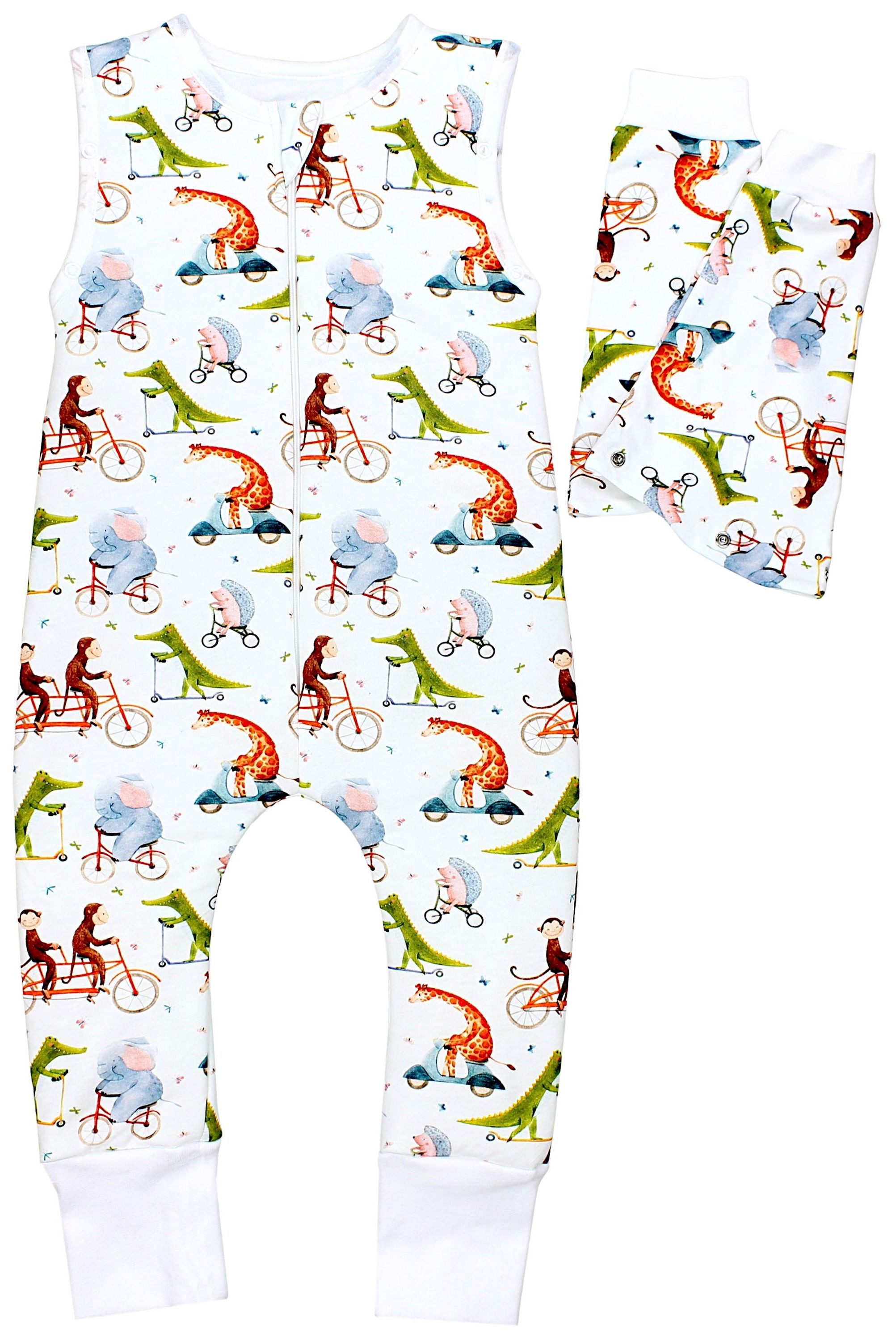 TupTam Babyschlafsack 2.5 TOG Schlafsack BIO-Baumwolle mit Beinen und Ärmeln Herbst Winter – Bild 3 von 5