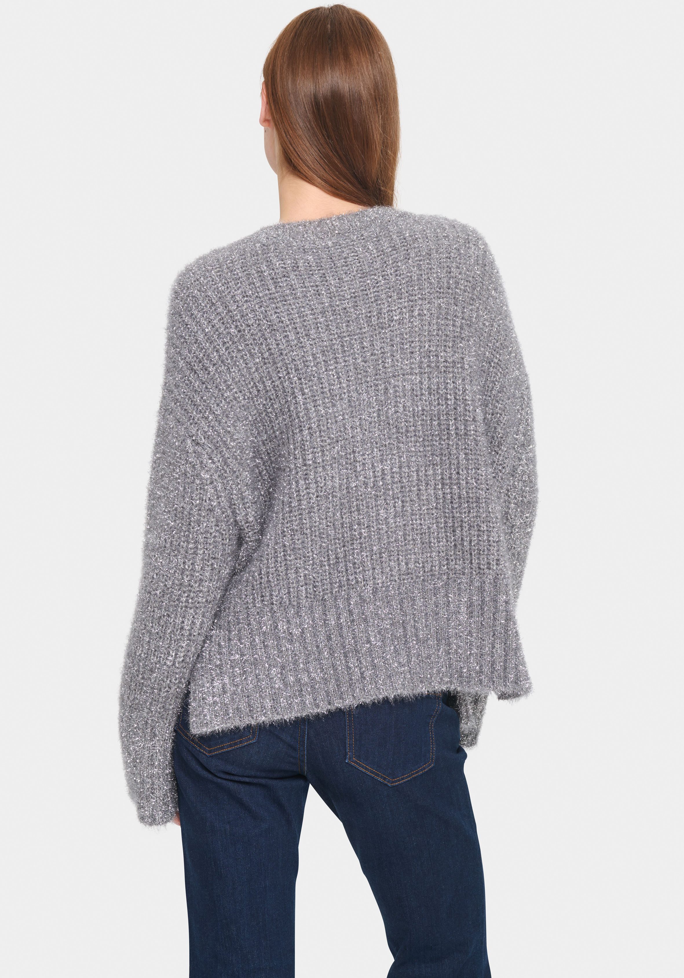 Saint Tropez Strickjacke HalfaSZ Cardigan mit Glitzereffekt günstig online kaufen