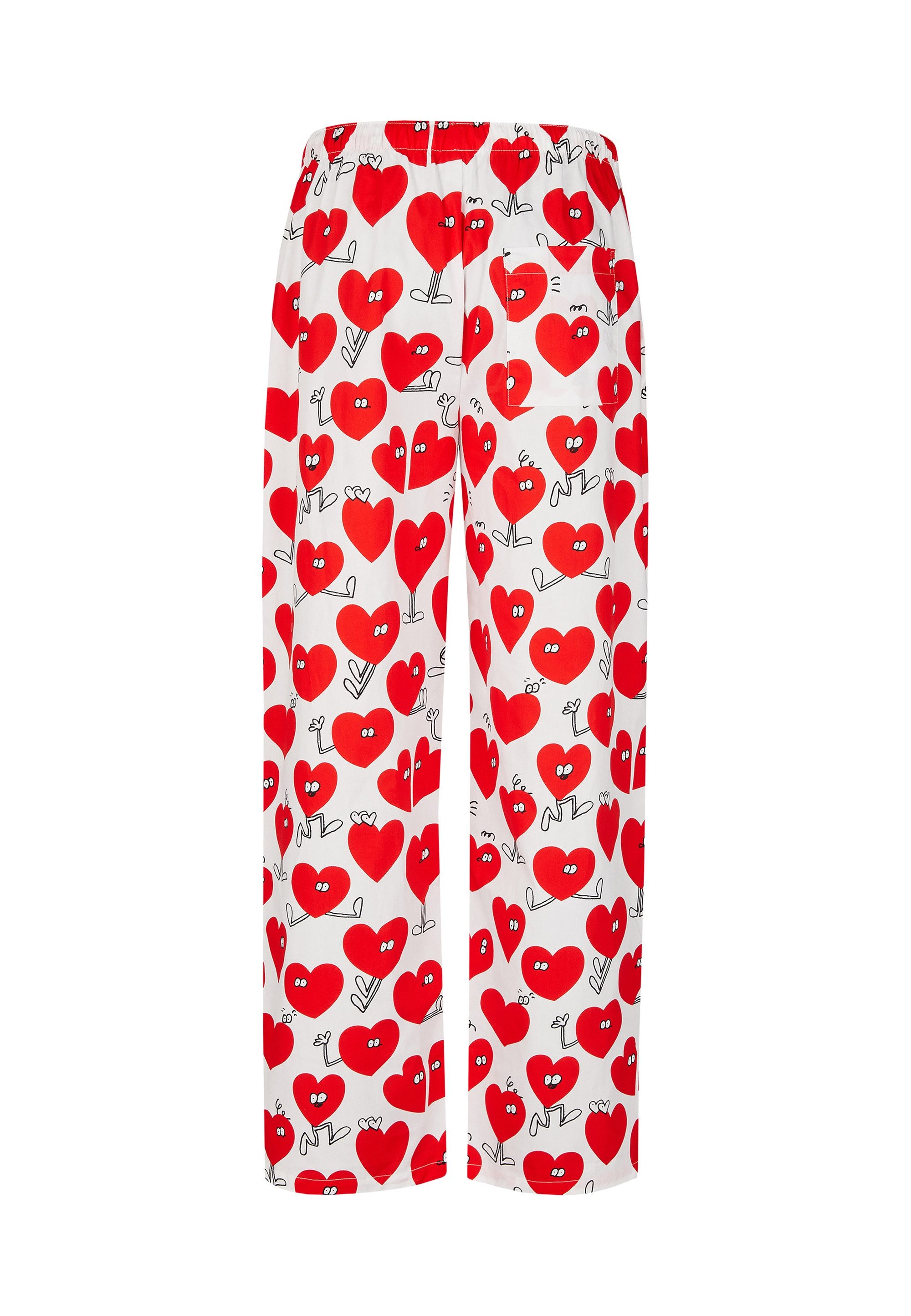 Lousy Livin Stoffhose Pants Valentines mit Herz Print