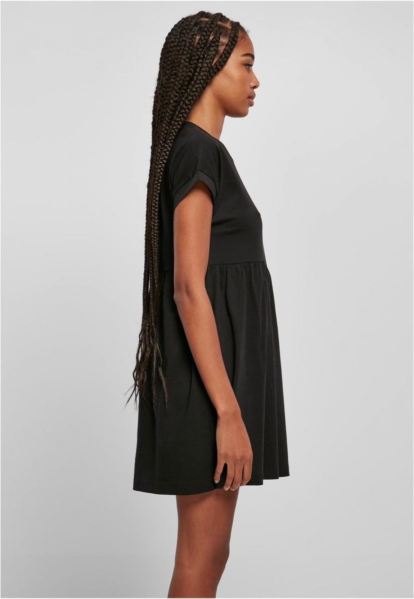 URBAN CLASSICS Sweatkleid Ladies Organic Empire Valance Tee Dress XS bis 5XL