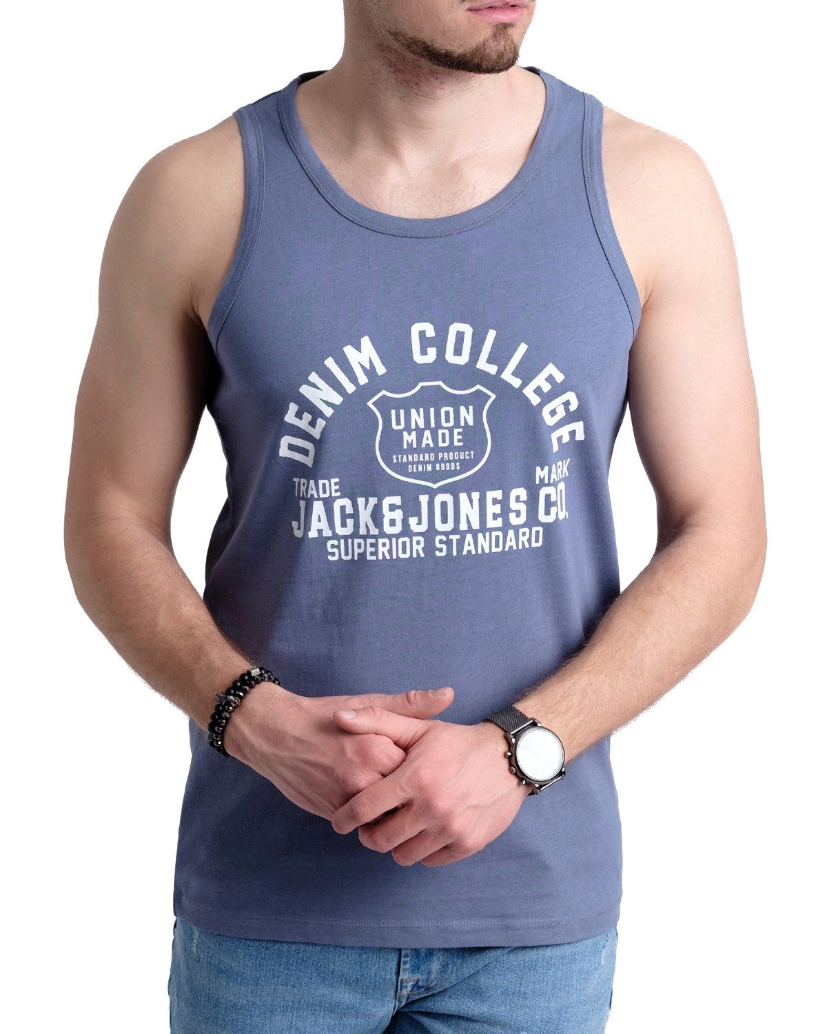 Jack & Jones Tanktop (Spar-Set, 4er-Pack) in unifarbe