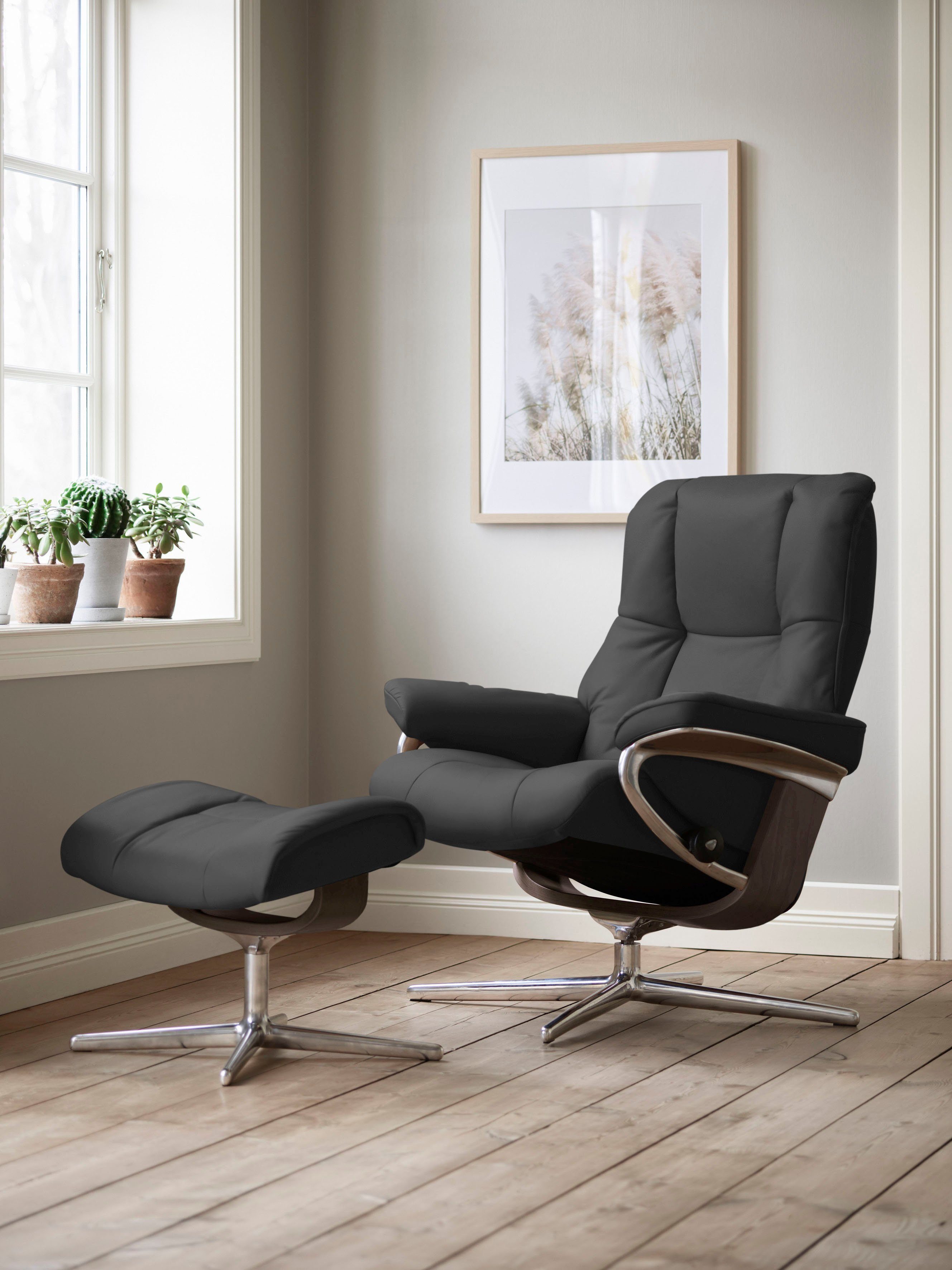 Stressless® Relaxsessel Mayfair, mit Cross Base, Größe S, M & L, Holzakzent Wenge