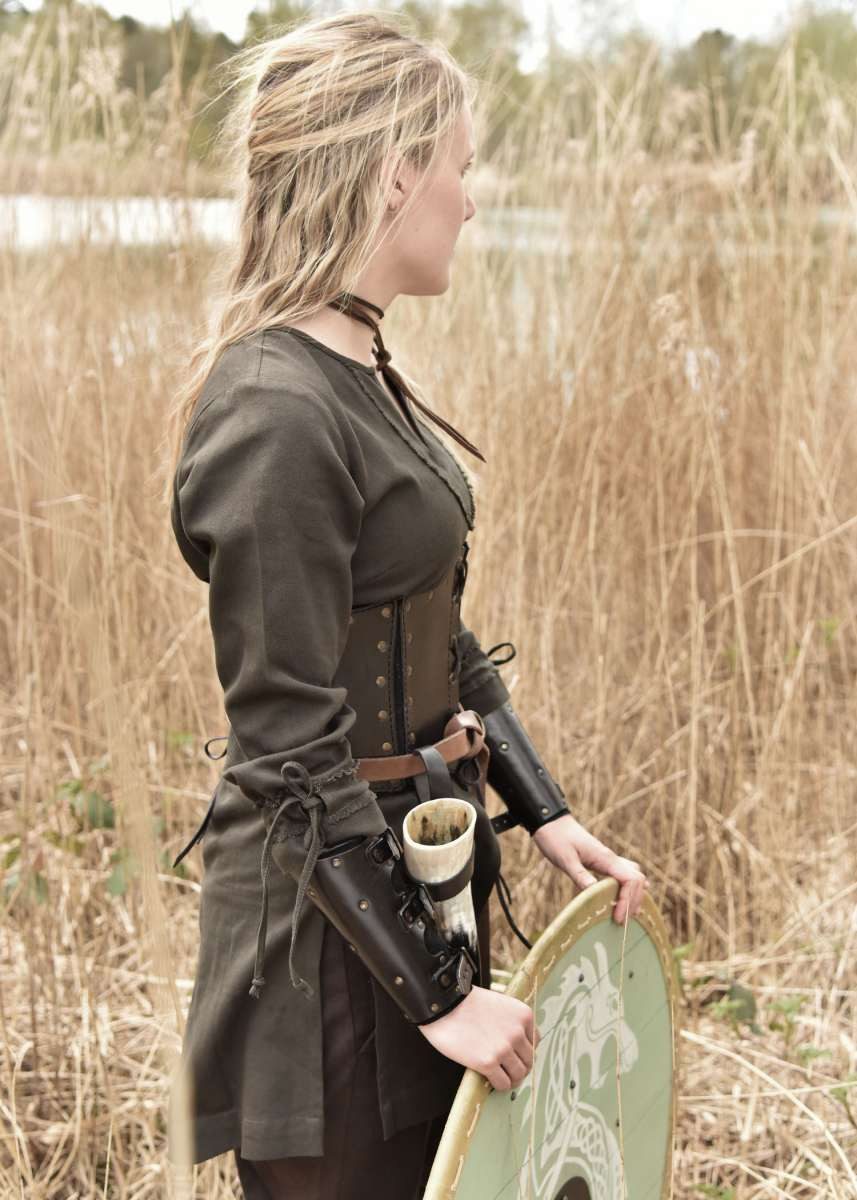 Battle Merchant Tunika Frauen-Tunika Ylva, olivgrün XXL