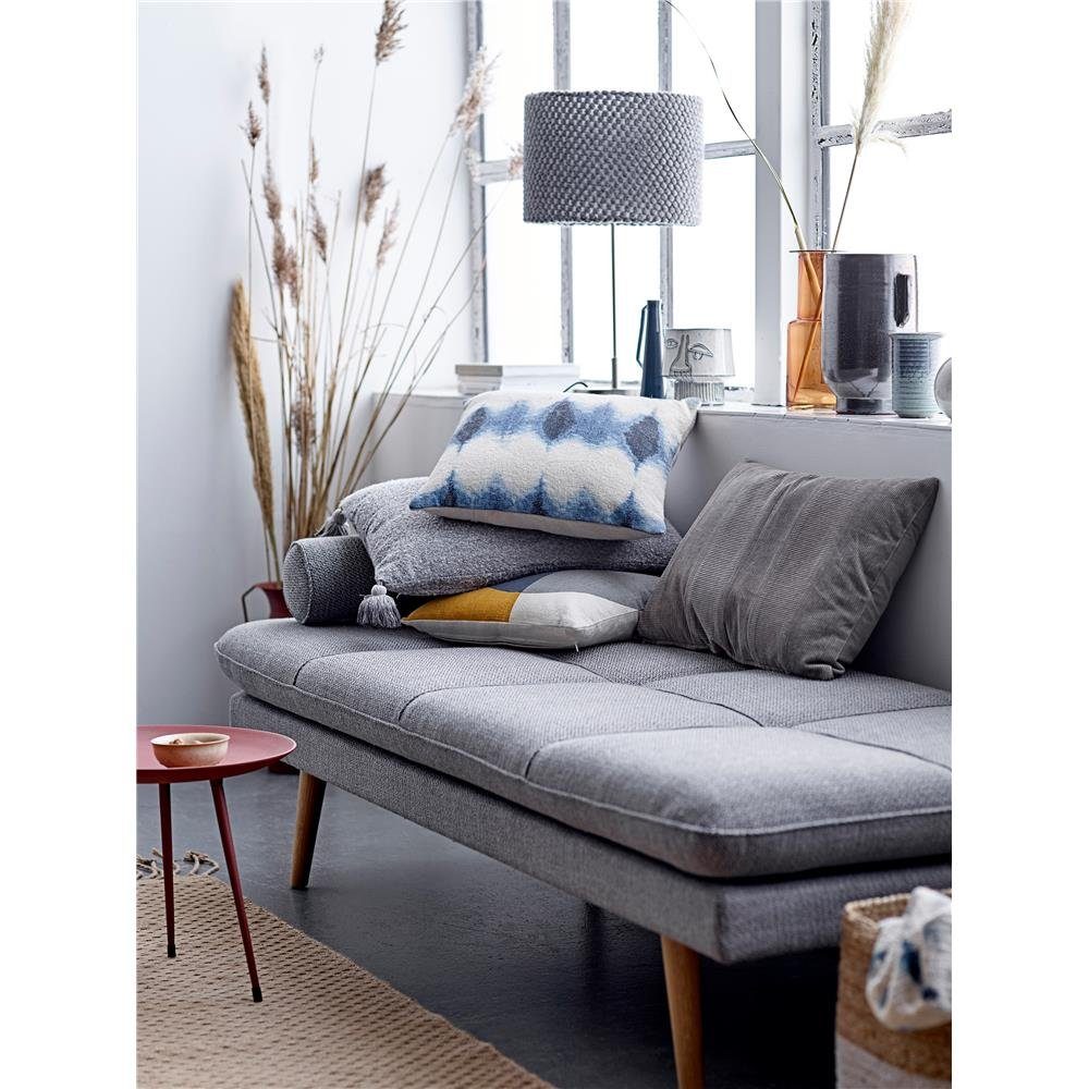 Bloomingville Blumentopf Sacad grau, 15 cm Durchmesser, 14,5 cm hoch, aus Keramik, Handmade / Handarbeit, Übertopf, Dekoschale, dänisches Design