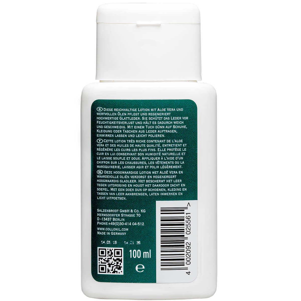 Collonil 1909 Leather Lotion - Exklusive Pflege für hochwertige Glattleder Lederpflege