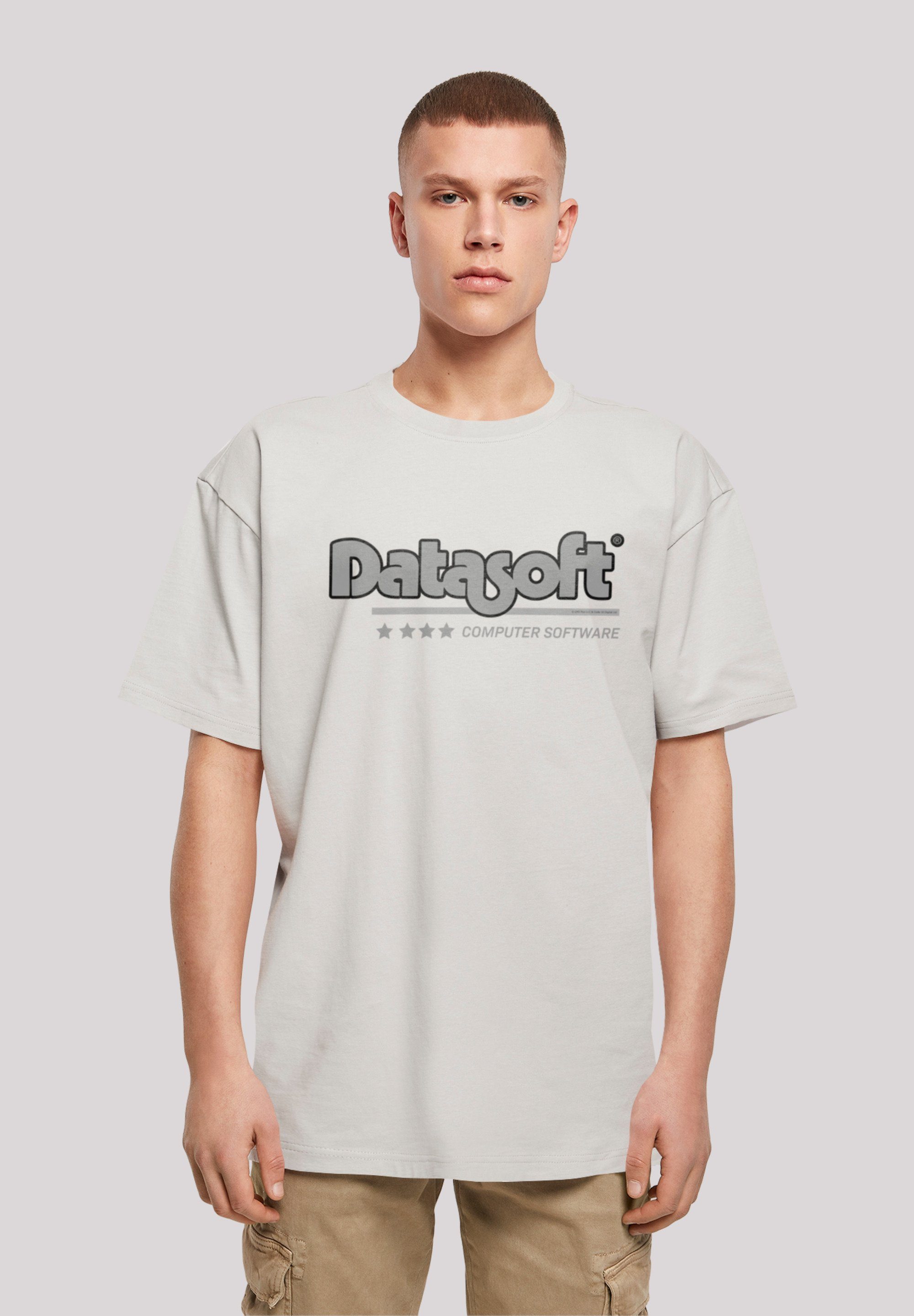 F4NT4STIC T-Shirt DATASOFT Logo black Retro Gaming SEVENSQUARED Print lightasphalt