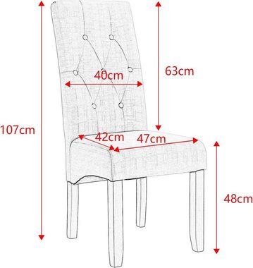 Woltu Esszimmerstuhl (Set, 2 St), Küchenstuhl Lehnstuhl, aus Massivholz