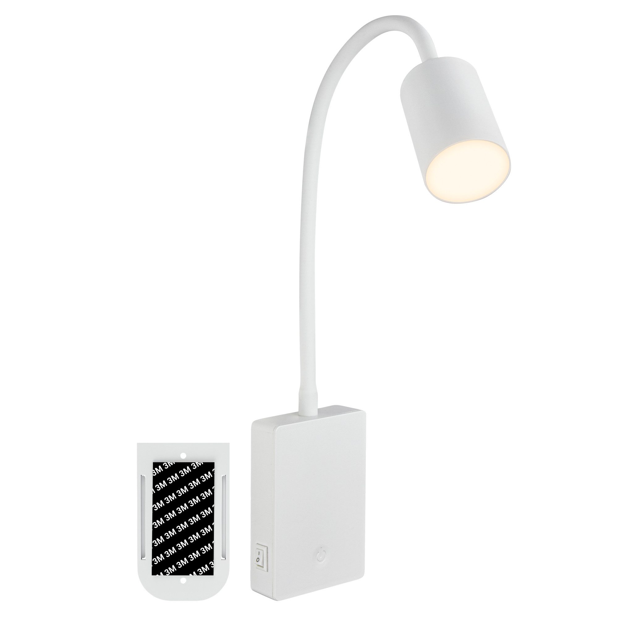 Briloner Leuchten LED Nachttischlampe Wandlampe kabellos Leselampe Akku Touch Dimmbar USB-C Schlafzimmer, LED fest integriert, 3000K, 7x51x4,5 cm, Schlafzimmer, Kinderzimmer