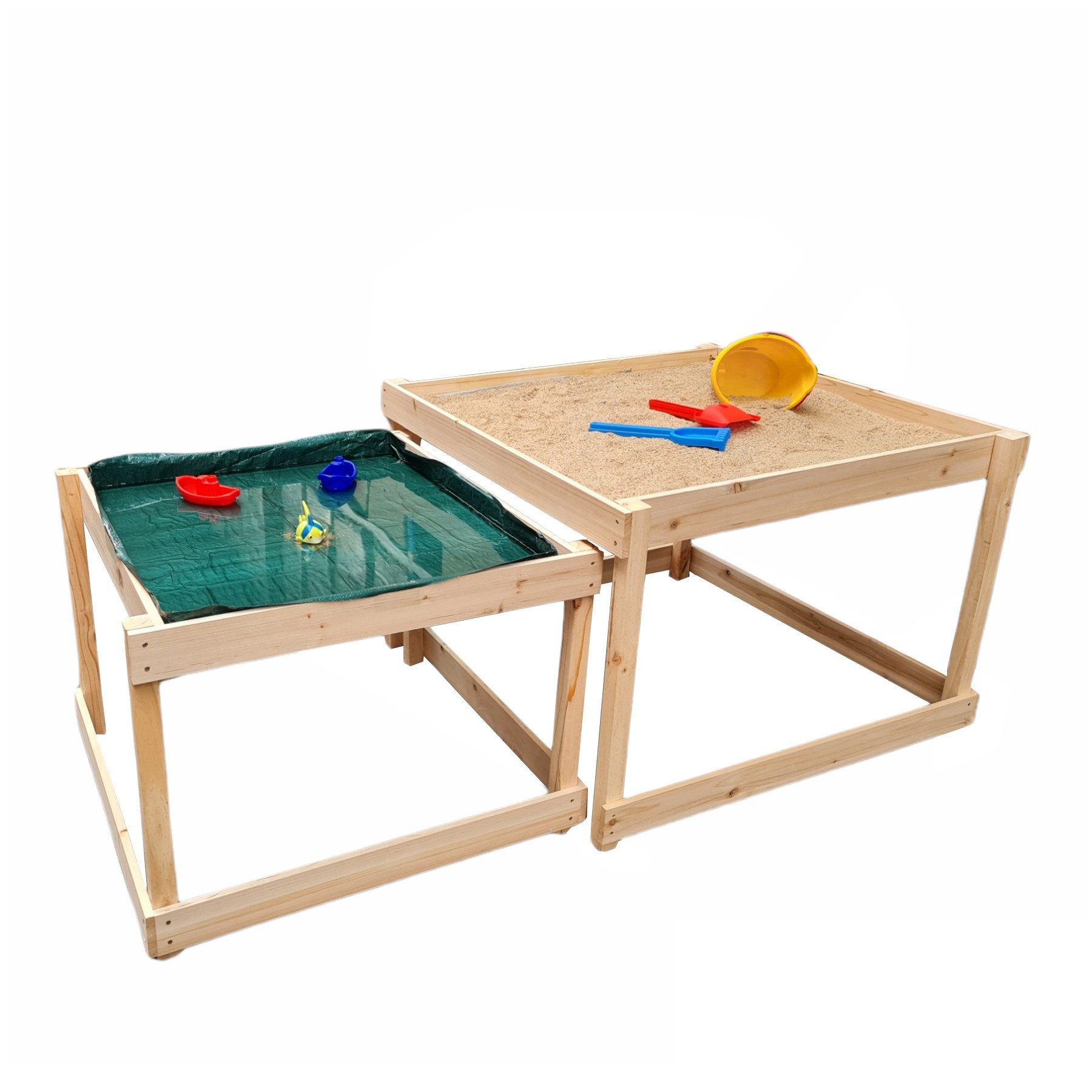 Loggyland Spieltisch Wasser- und Sandspieltisch - Matschtisch, mit Schutzhülle