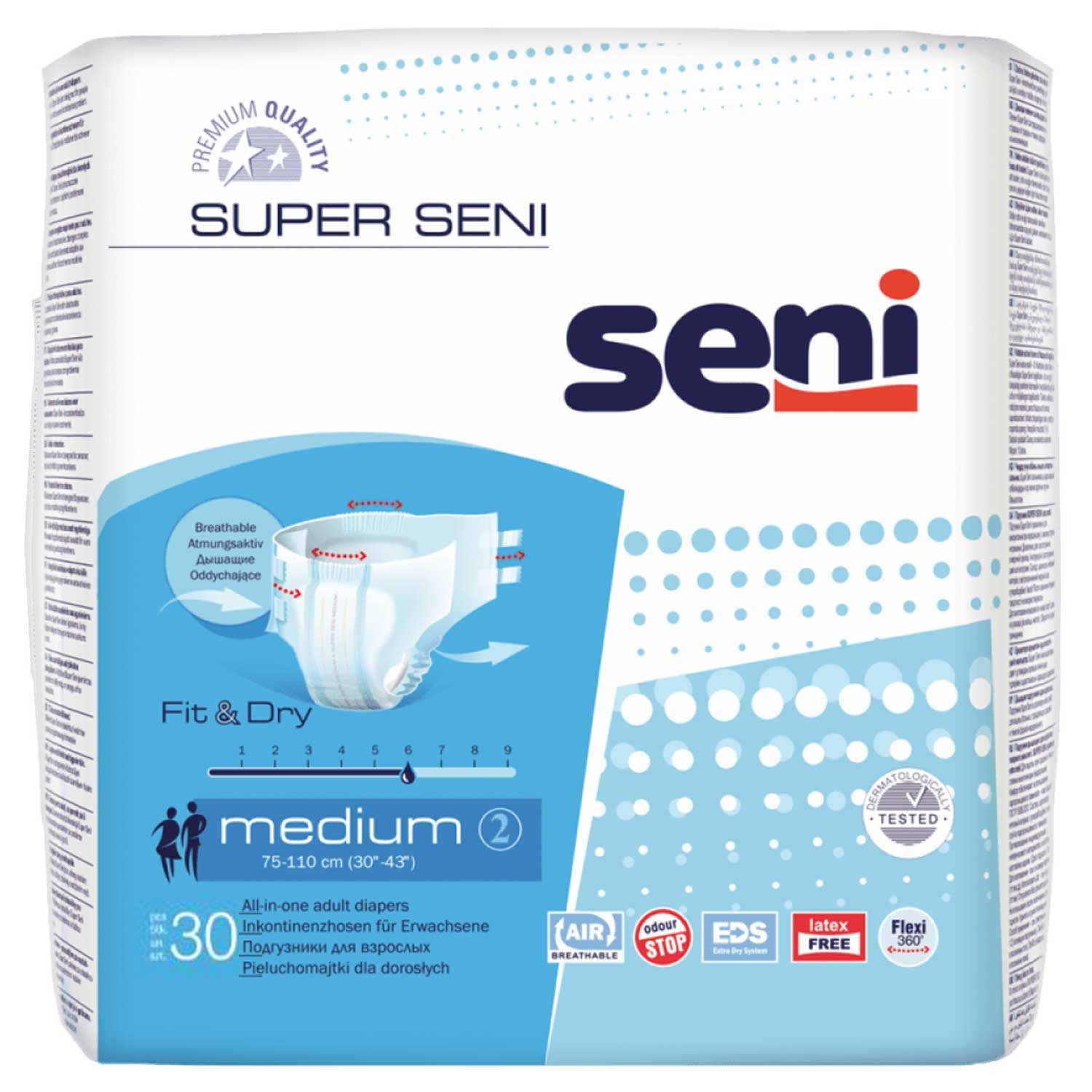 seni Inkontinenzslip Super Seni Inkontinenzhosen L 4 x 30 Stück
