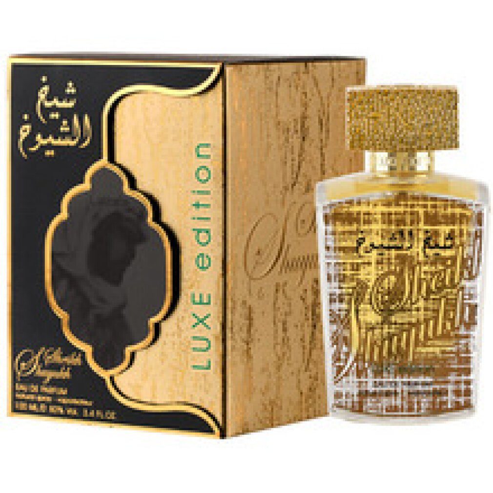 Lattafa Eau de Parfum Lattaf Sheikh Al Shuyukh Luxe Edition Ambery Spicy Woody