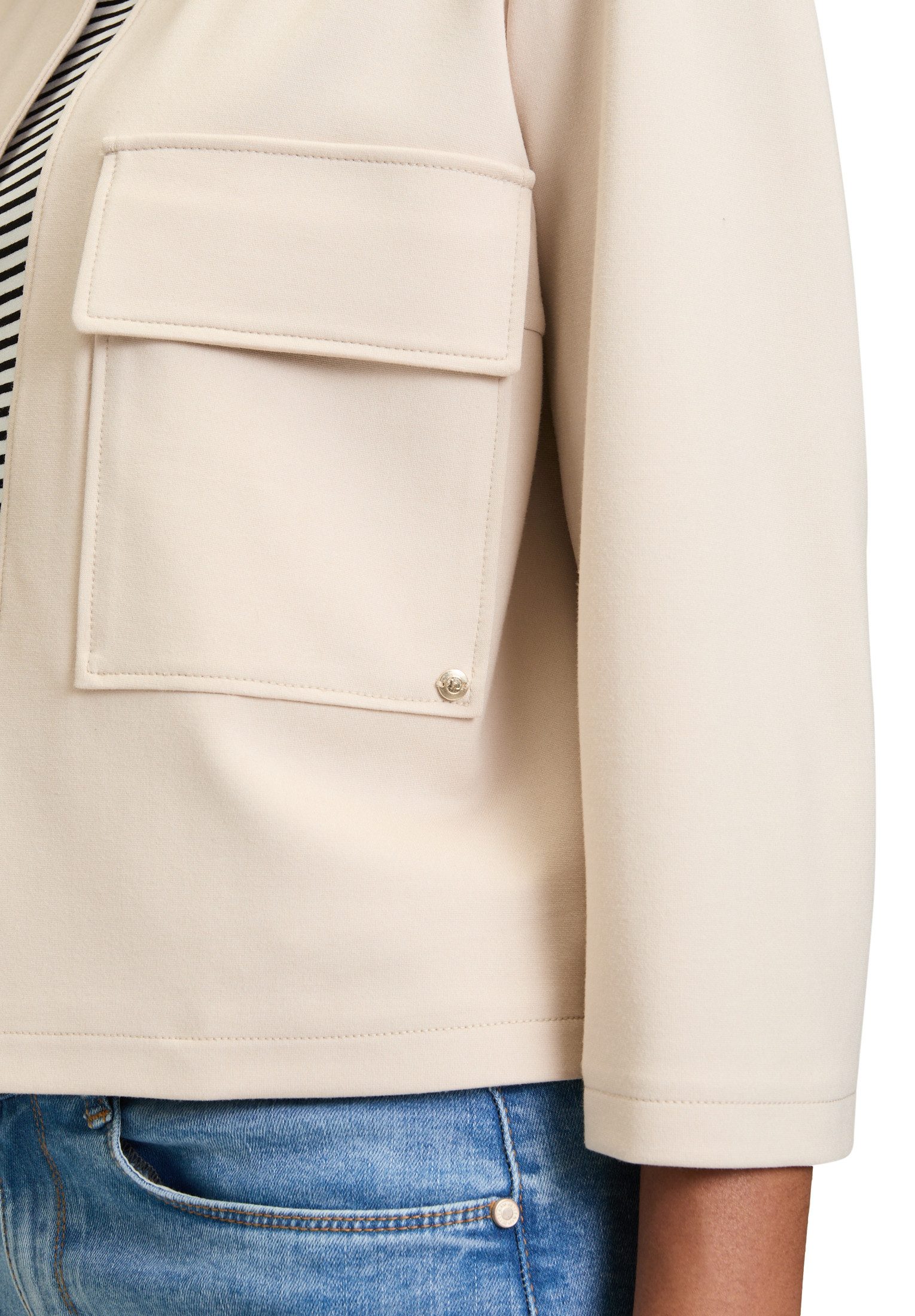 Betty&Co Jackenblazer Damen mit Taschen Material