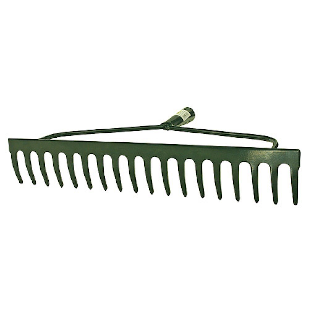 Gartenrechen Harke F101, 18-Zinken, Stahl mit Griff 160 cm